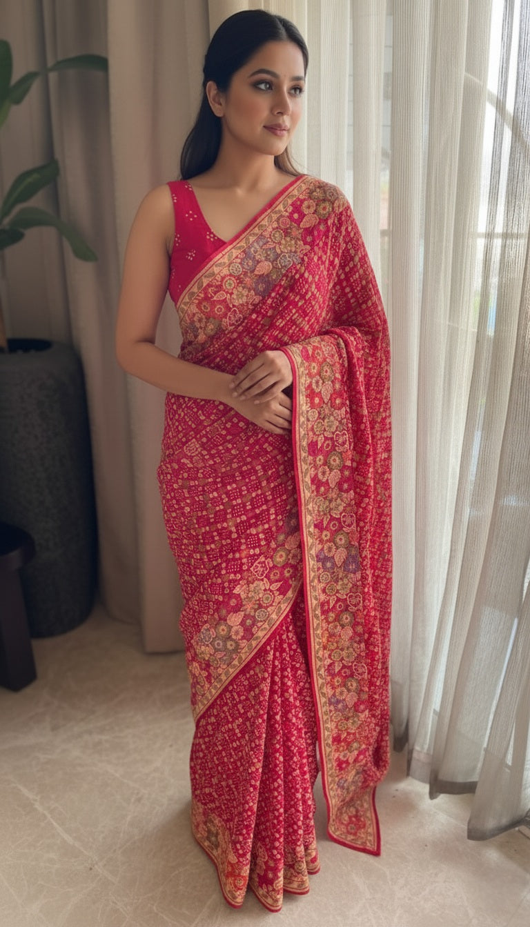 Prisha - Gift from God Meenakari Motif Saree