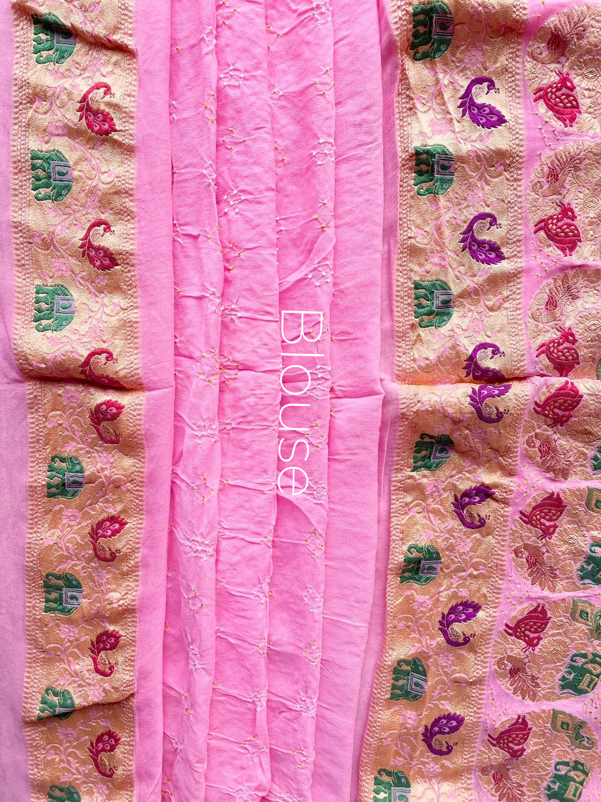 Ayushree - Beautiful Meenakari Motif Saree