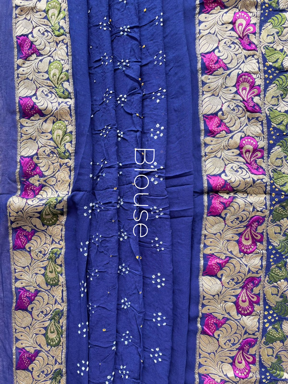 Varsha - Mystical Rain Meenakari Motif Saree
