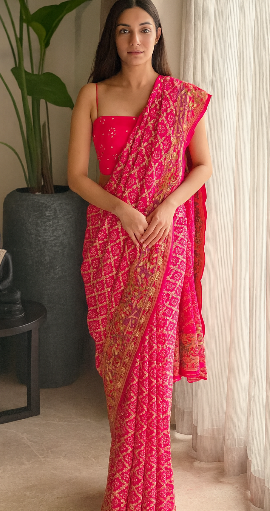 Chaitaly - An Ancient City Meenakari Motif Saree