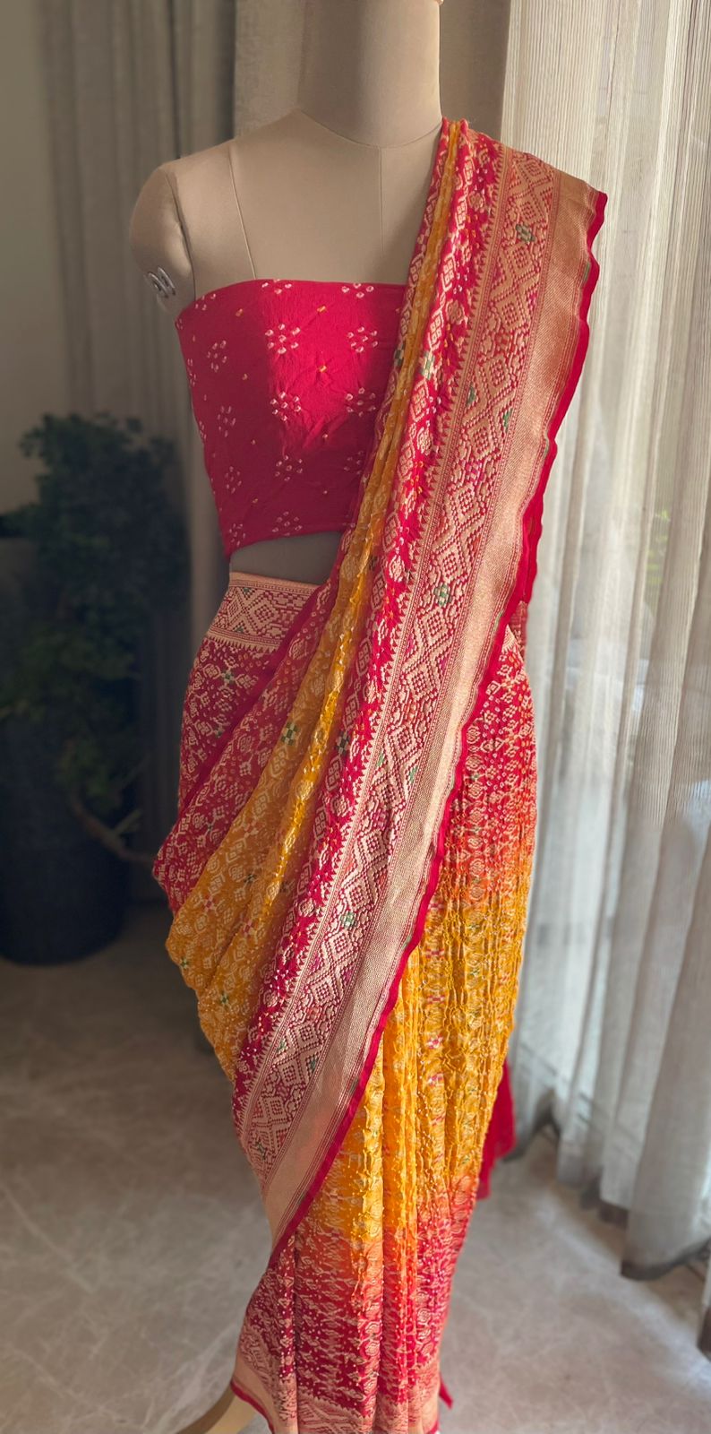 Anusha - Beautiful morning Meenakari Saree