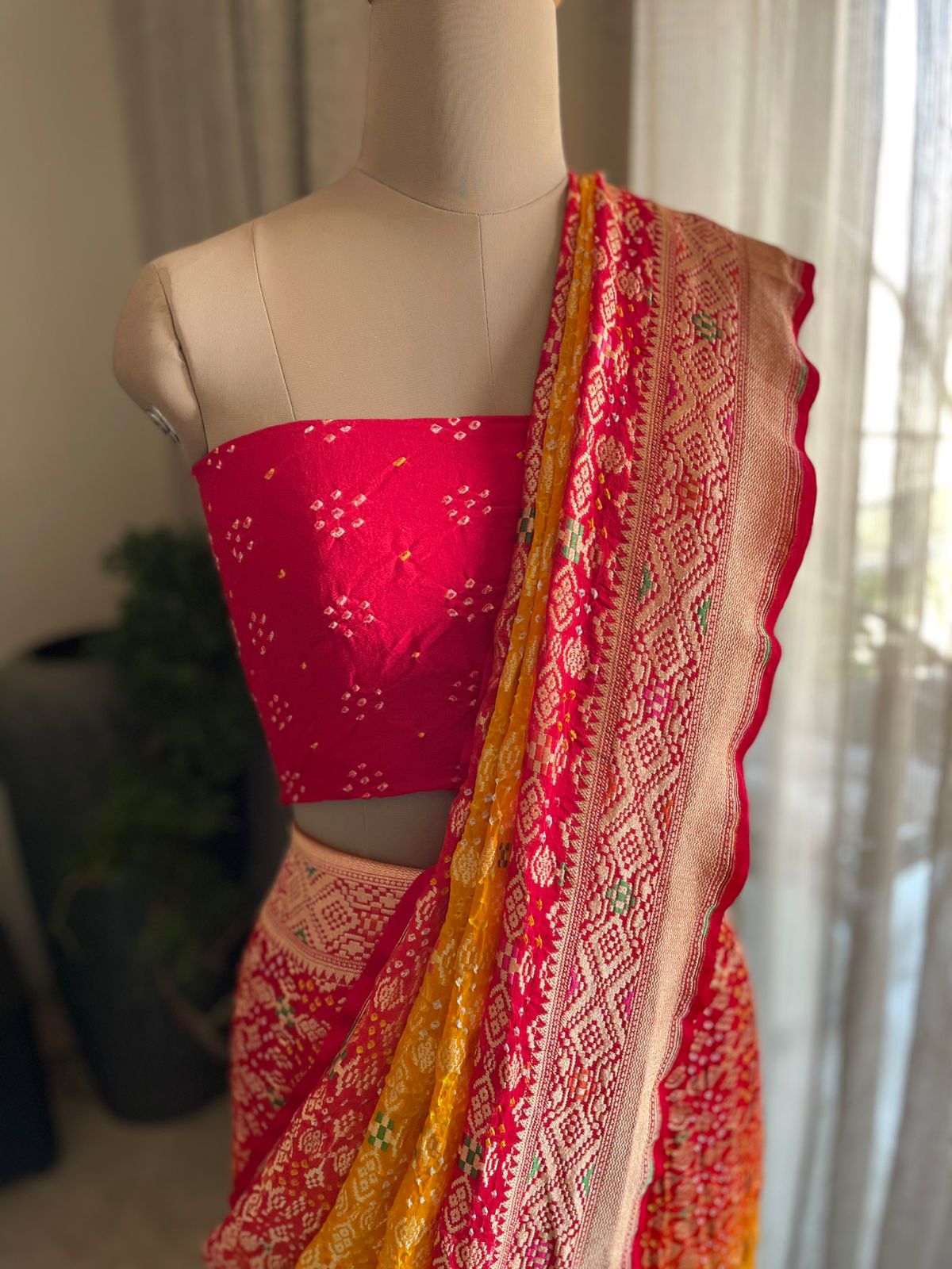 Anusha - Beautiful morning Meenakari Saree