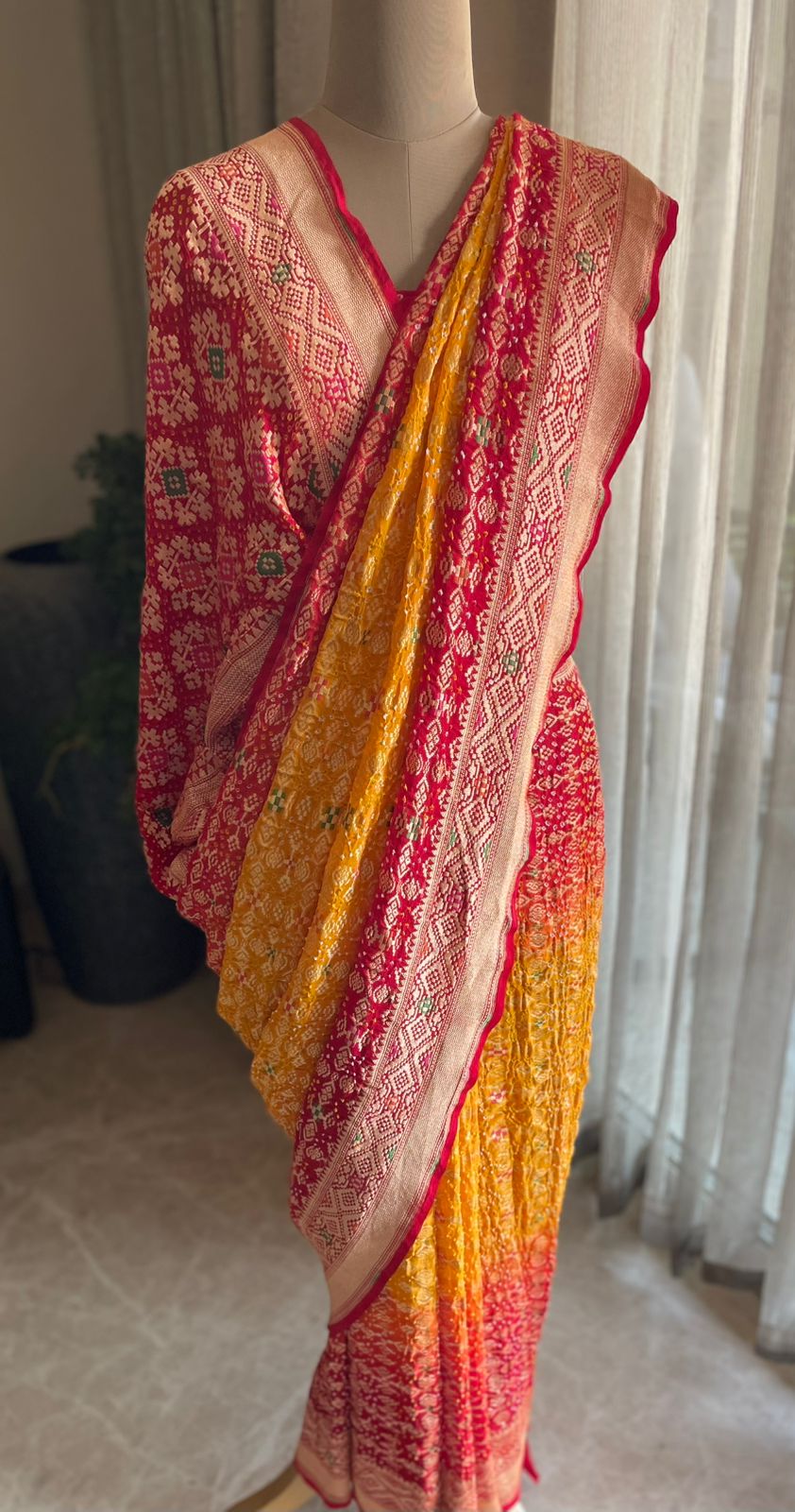 Anusha - Beautiful morning Meenakari Saree