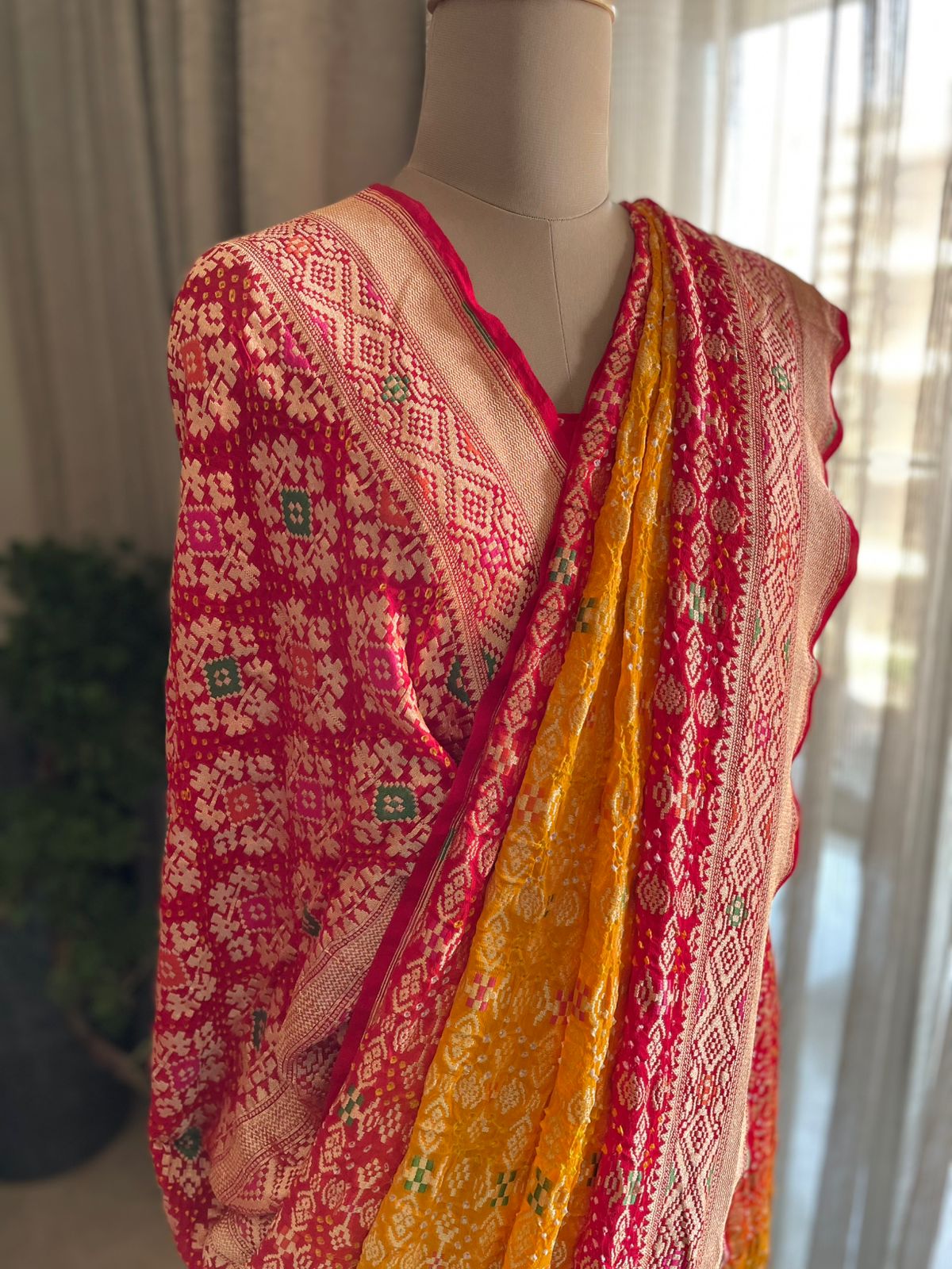 Anusha - Beautiful morning Meenakari Saree