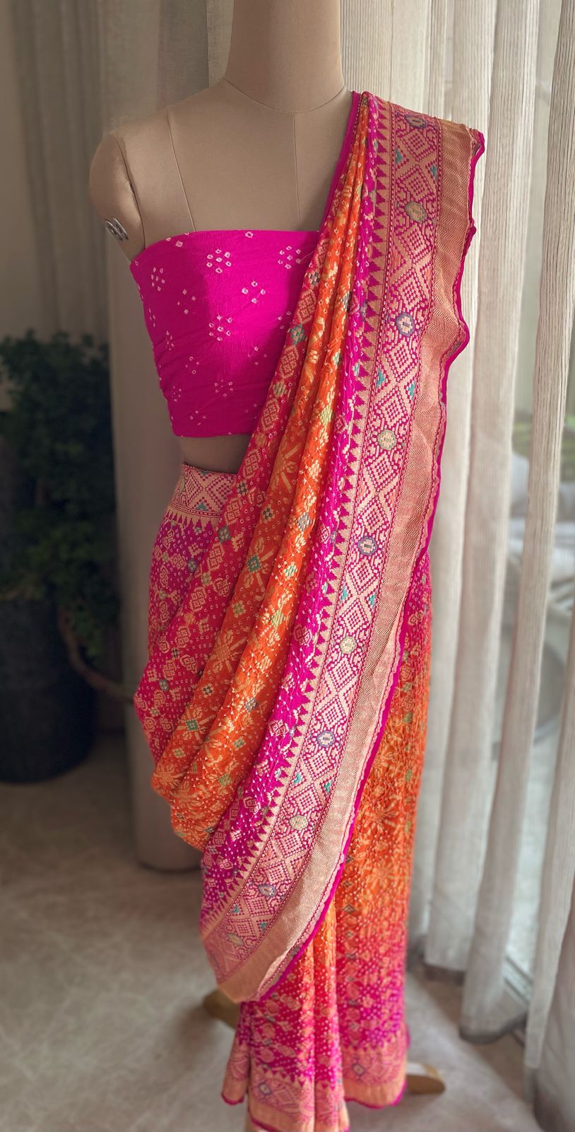 Avika - Bright as Sun Meenakari Saree