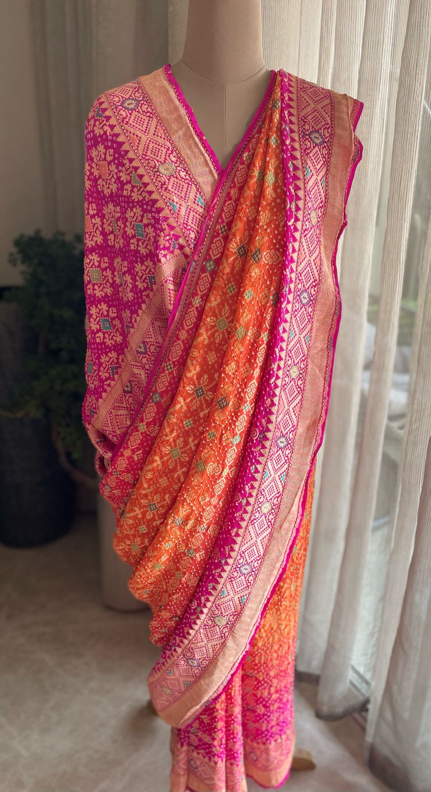 Avika - Bright as Sun Meenakari Saree