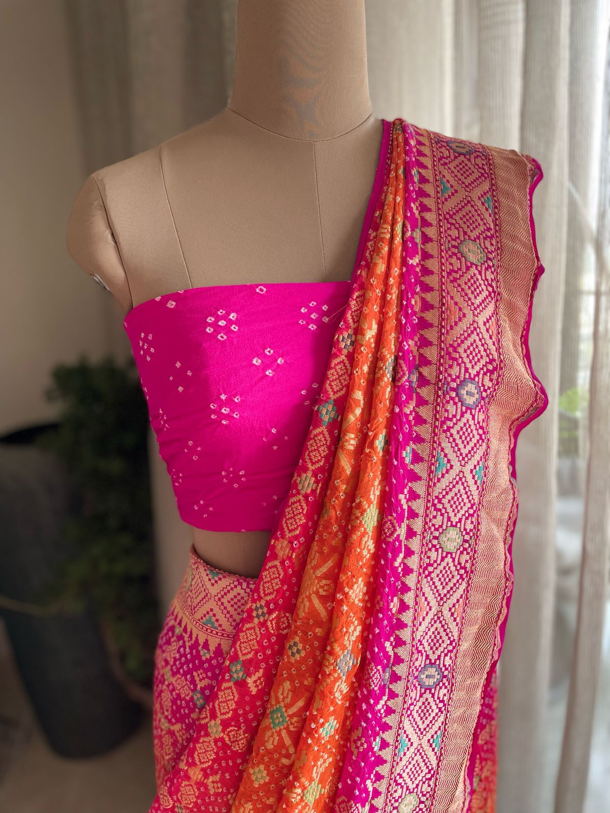 Avika - Bright as Sun Meenakari Saree