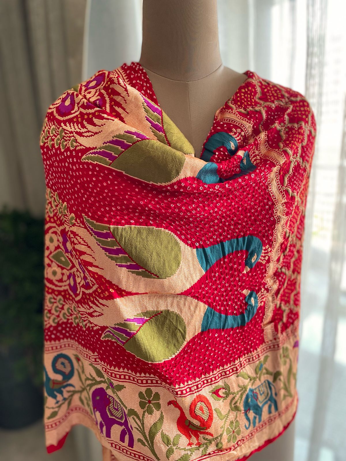 Ananya - Unique Meenakari Motif Dupatta