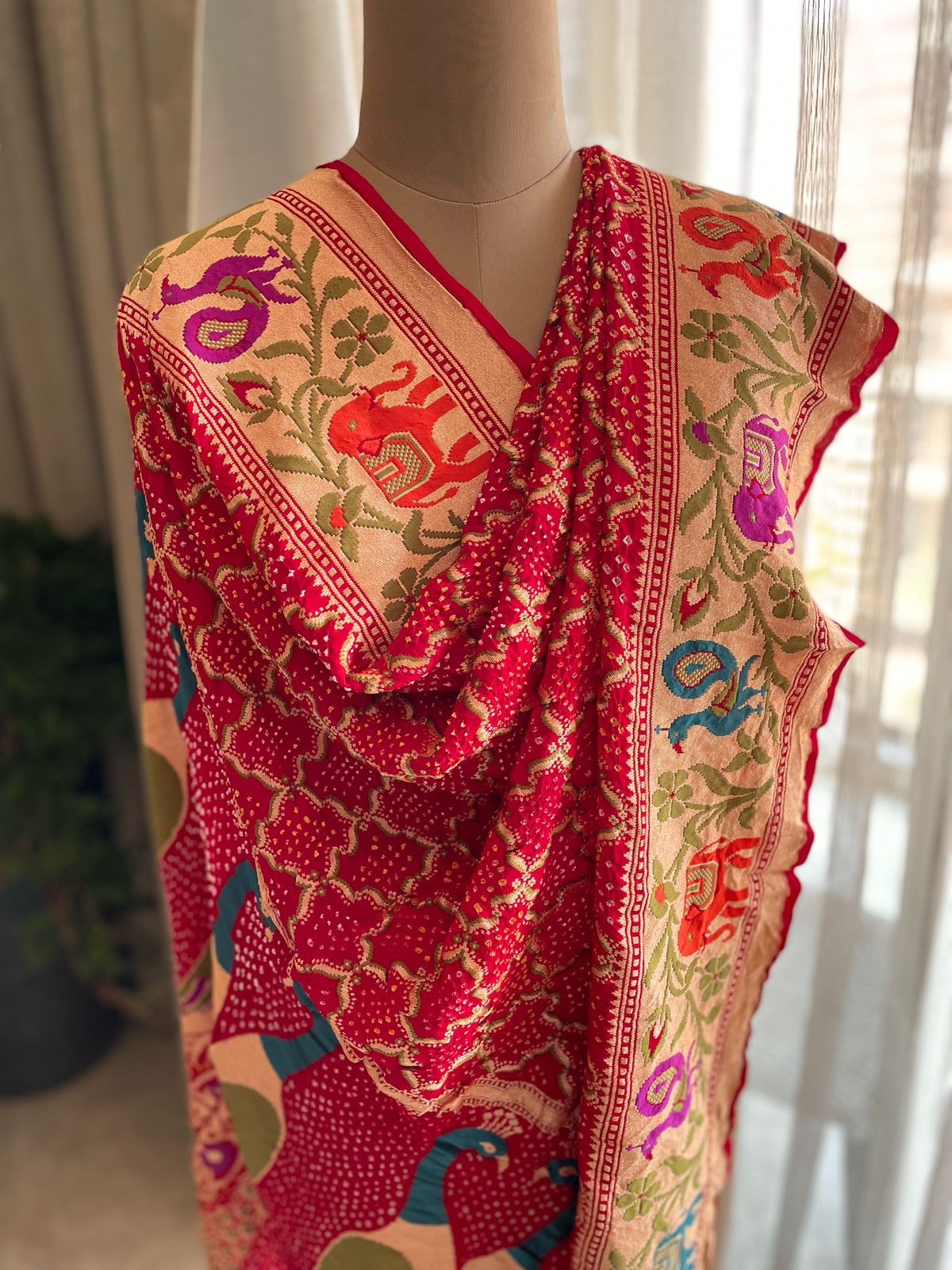 Ananya - Unique Meenakari Motif Dupatta