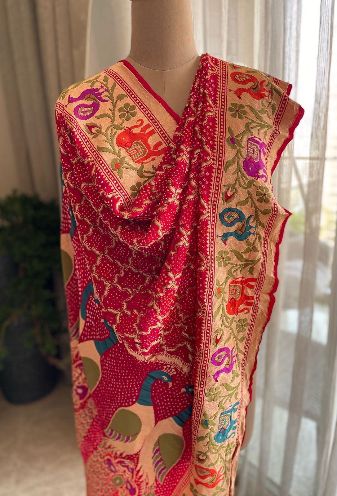 Ananya - Unique Meenakari Motif Dupatta