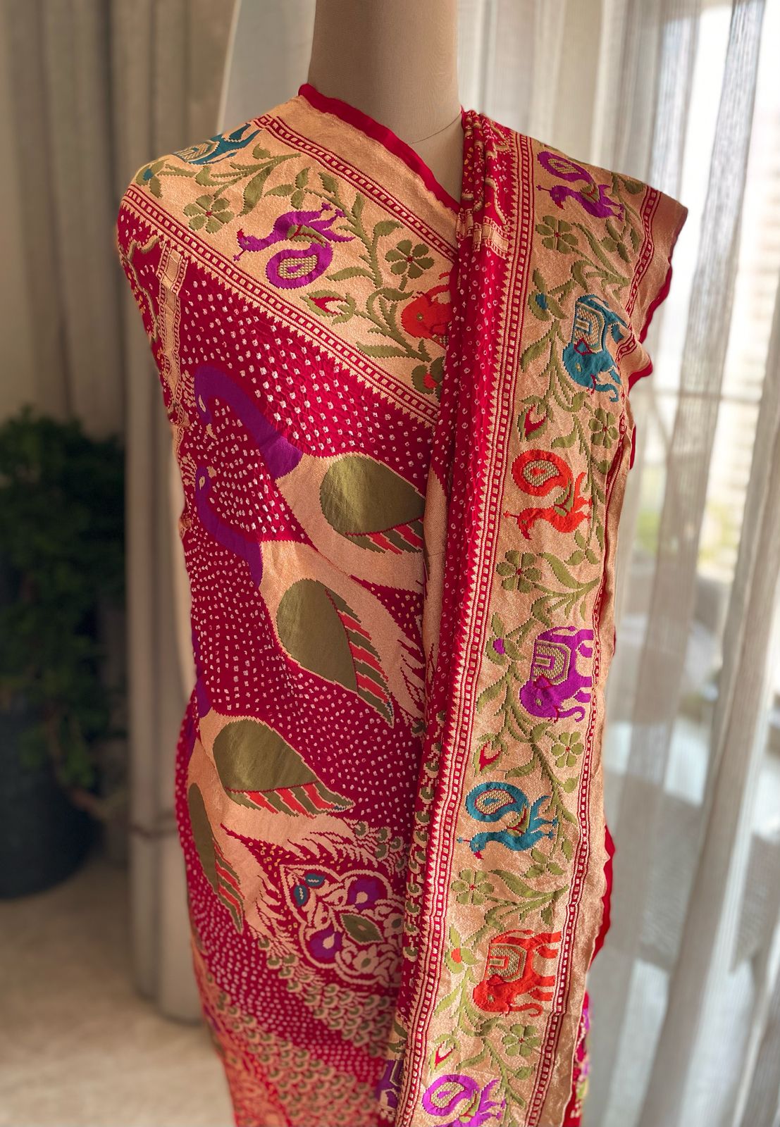 Ananya - Unique Meenakari Motif Dupatta