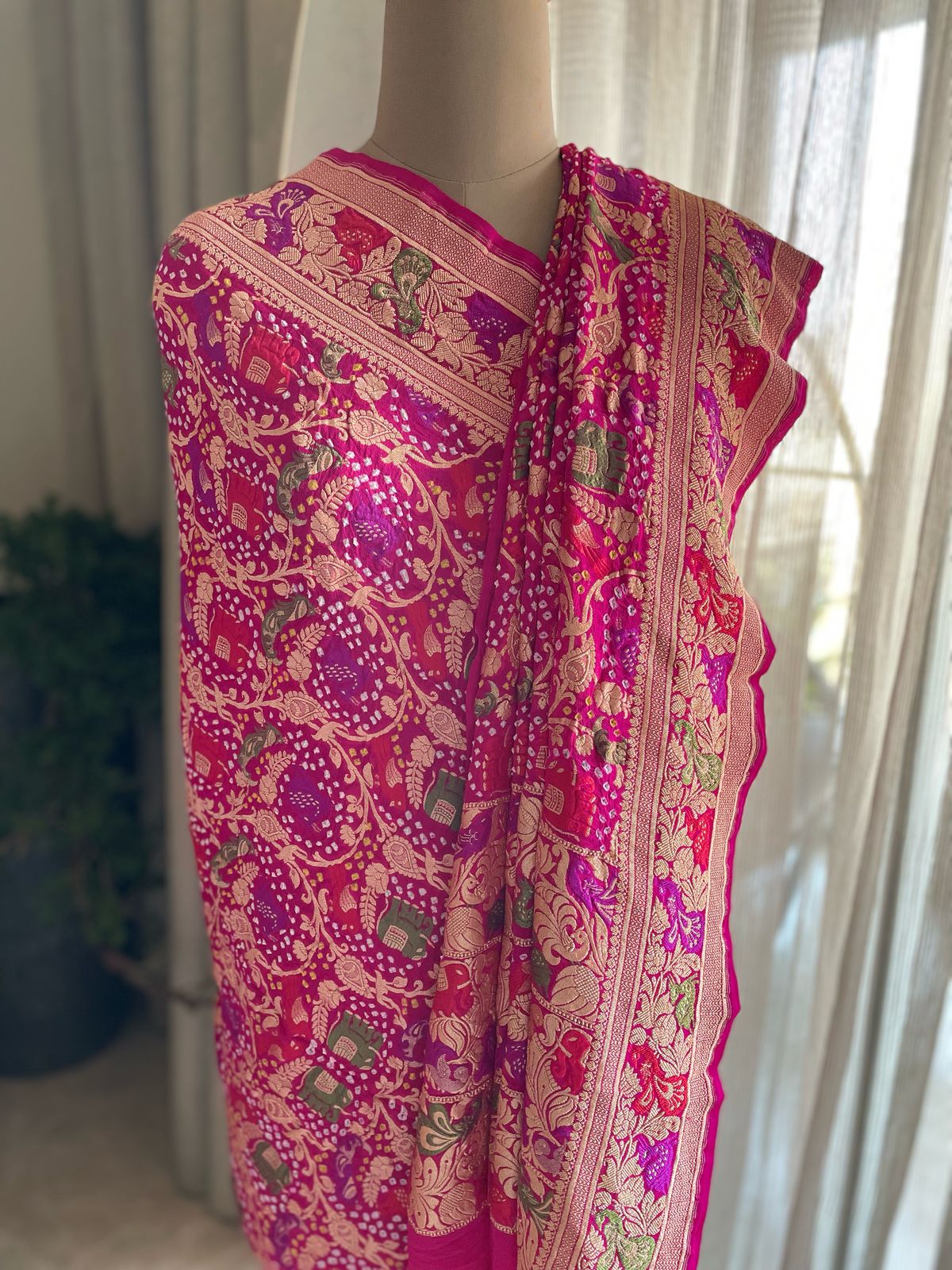 Aditri - Highest honor Meenakari Motif Dupatta