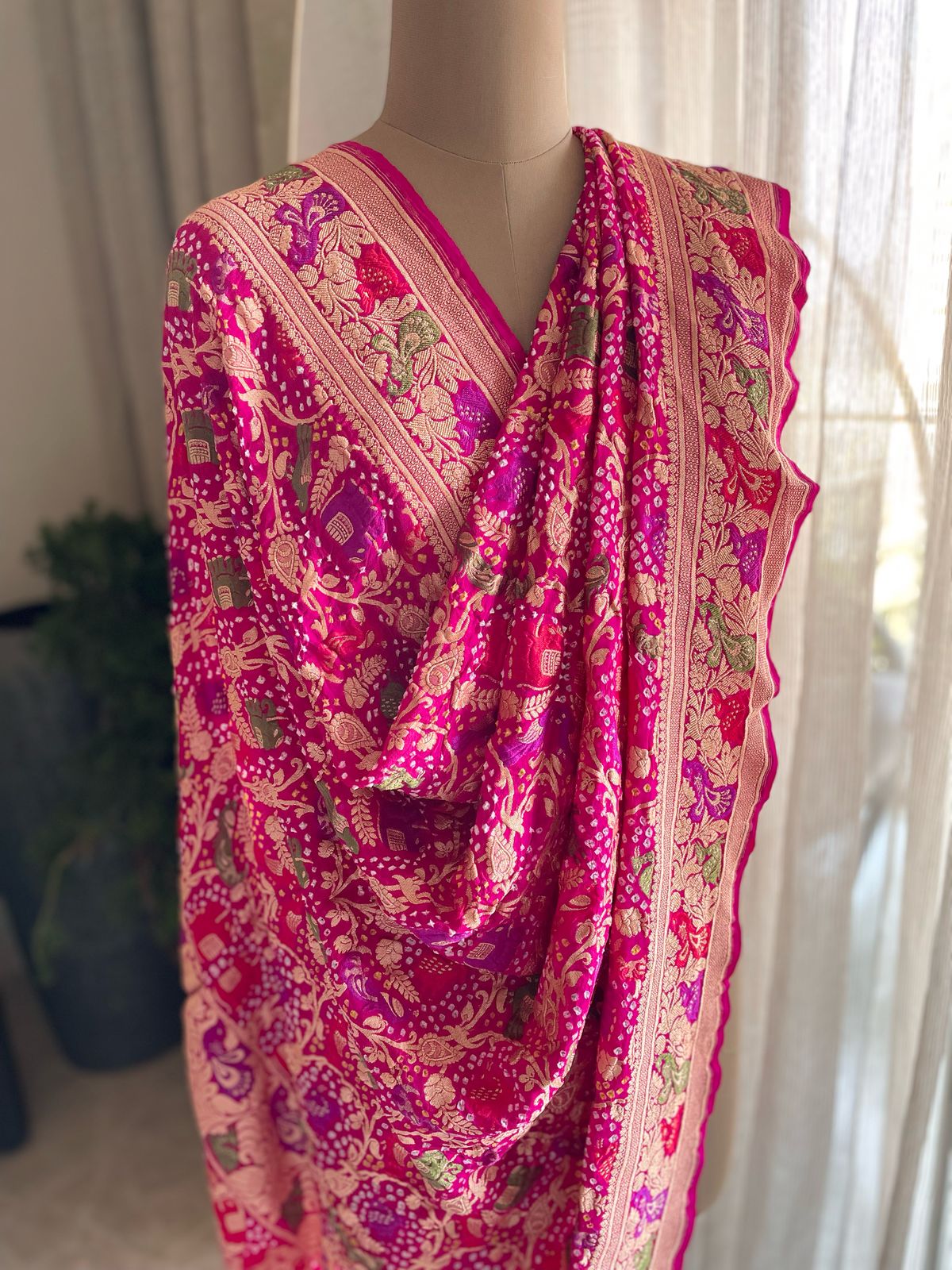 Aditri - Highest honor Meenakari Motif Dupatta