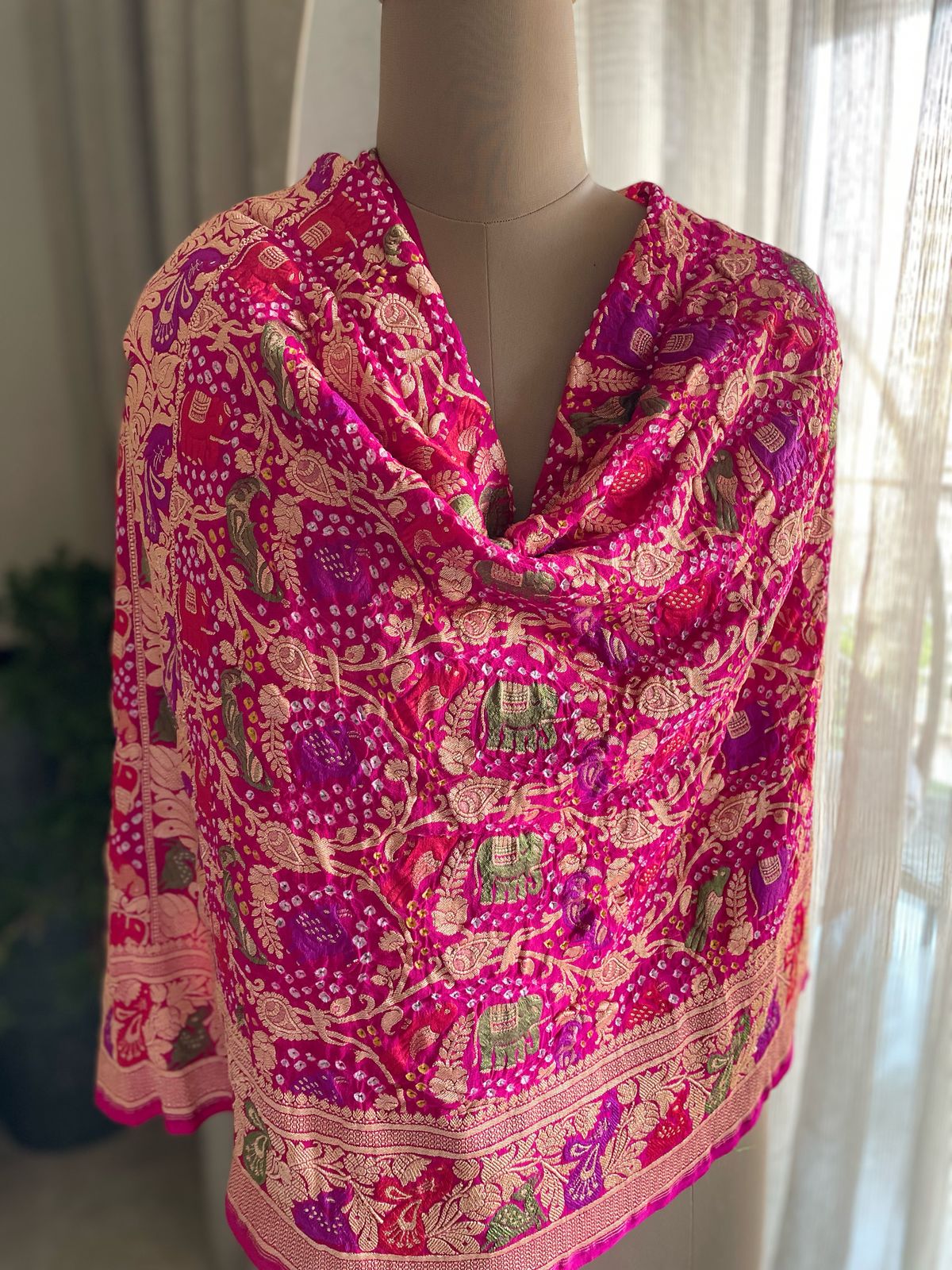 Aditri - Highest honor Meenakari Motif Dupatta