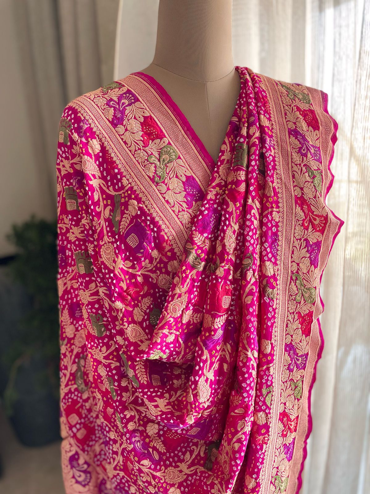 Aditri - Highest honor Meenakari Motif Dupatta