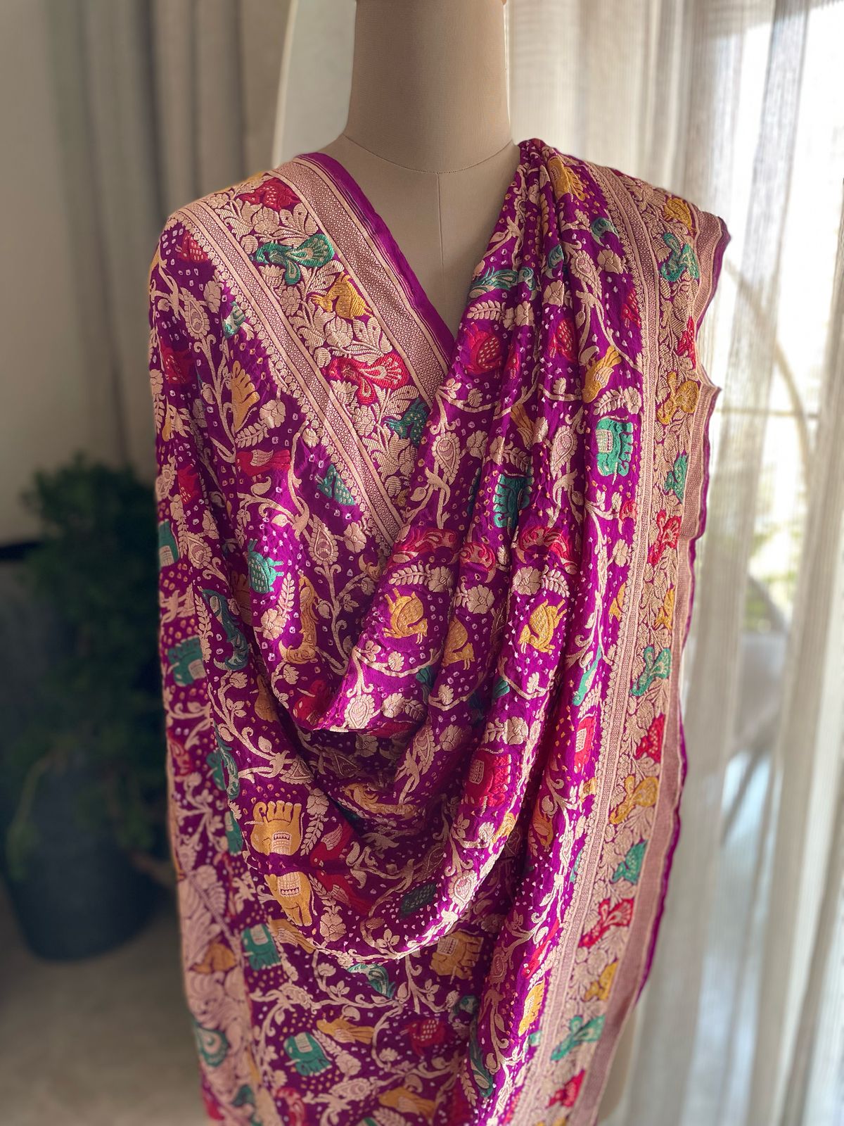 Aasha - Ray of Hope Meenakari Motif Dupatta