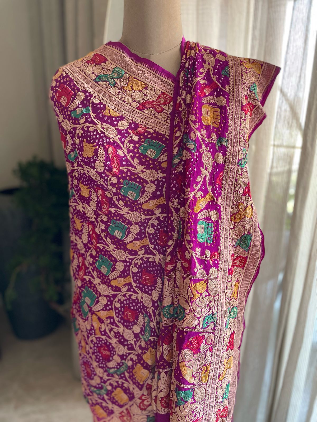 Aasha - Ray of Hope Meenakari Motif Dupatta