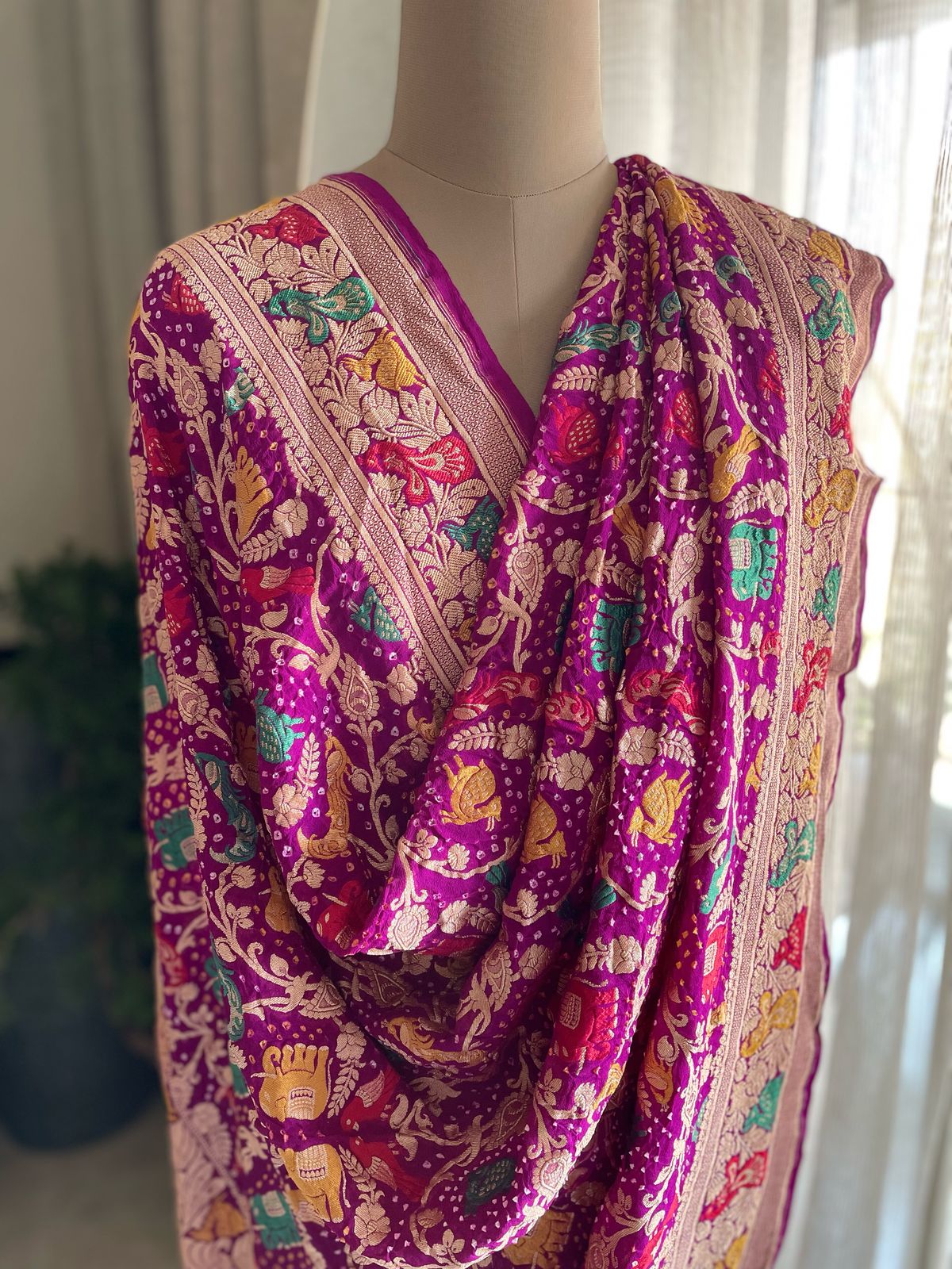 Aasha - Ray of Hope Meenakari Motif Dupatta