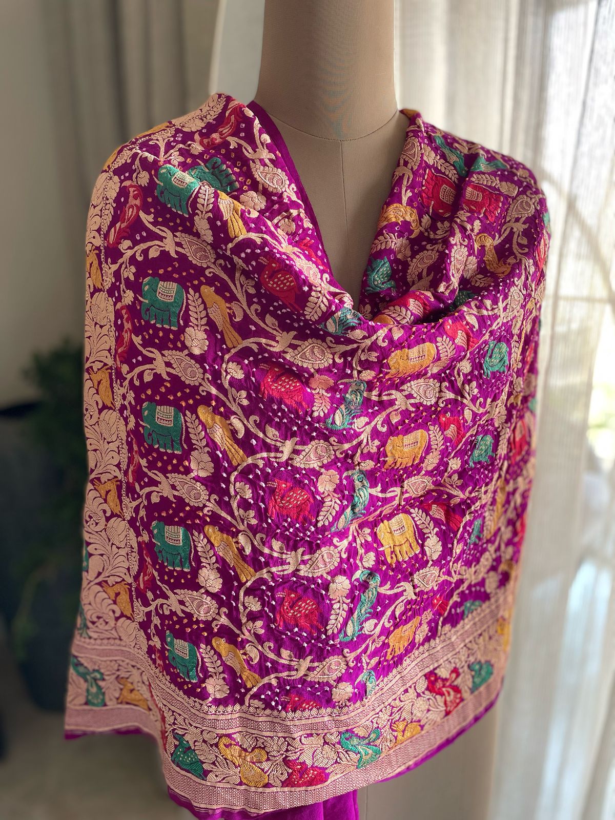 Aasha - Ray of Hope Meenakari Motif Dupatta