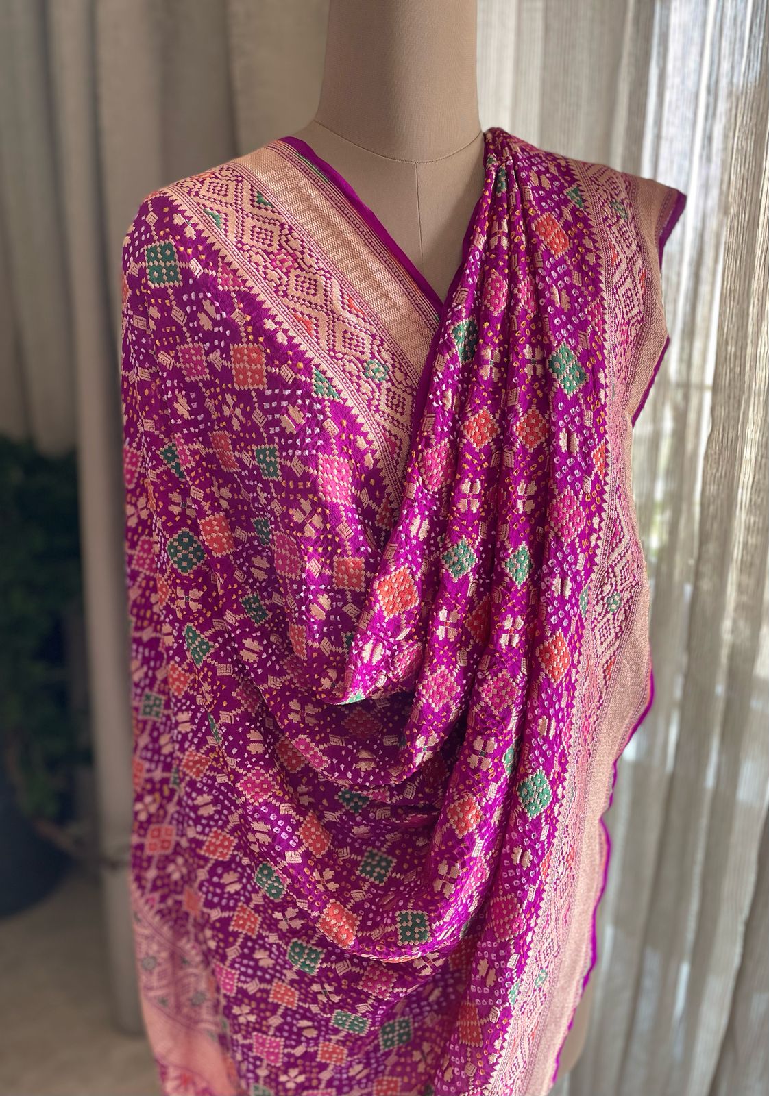 Samriddhi - Great prosperity Meenakari Dupatta