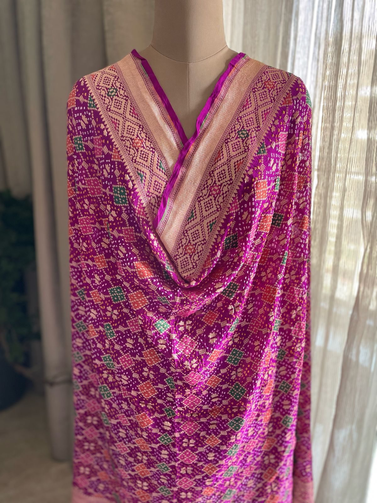 Samriddhi - Great prosperity Meenakari Dupatta