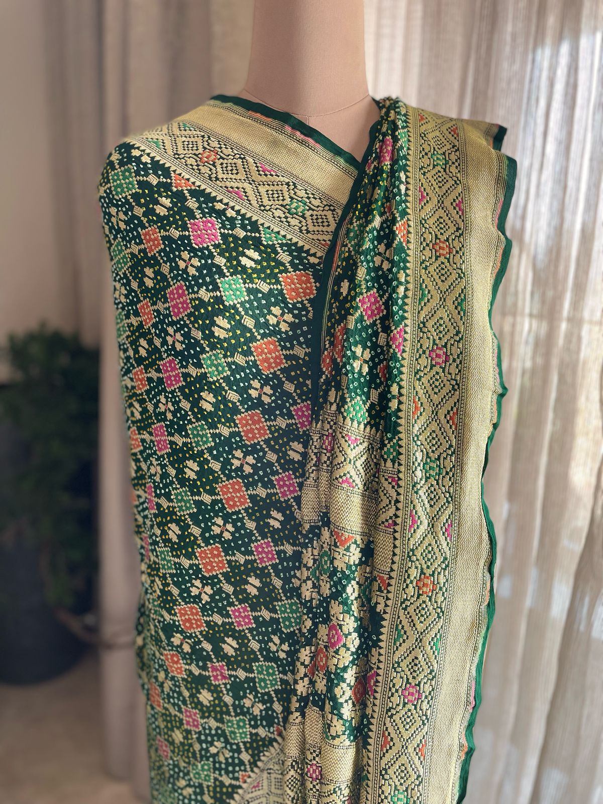 Sukriti - Auspiciousness Meenakari Dupatta