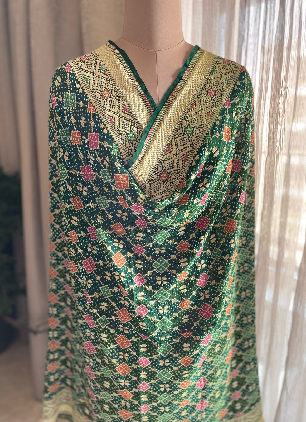 Sukriti - Auspiciousness Meenakari Dupatta