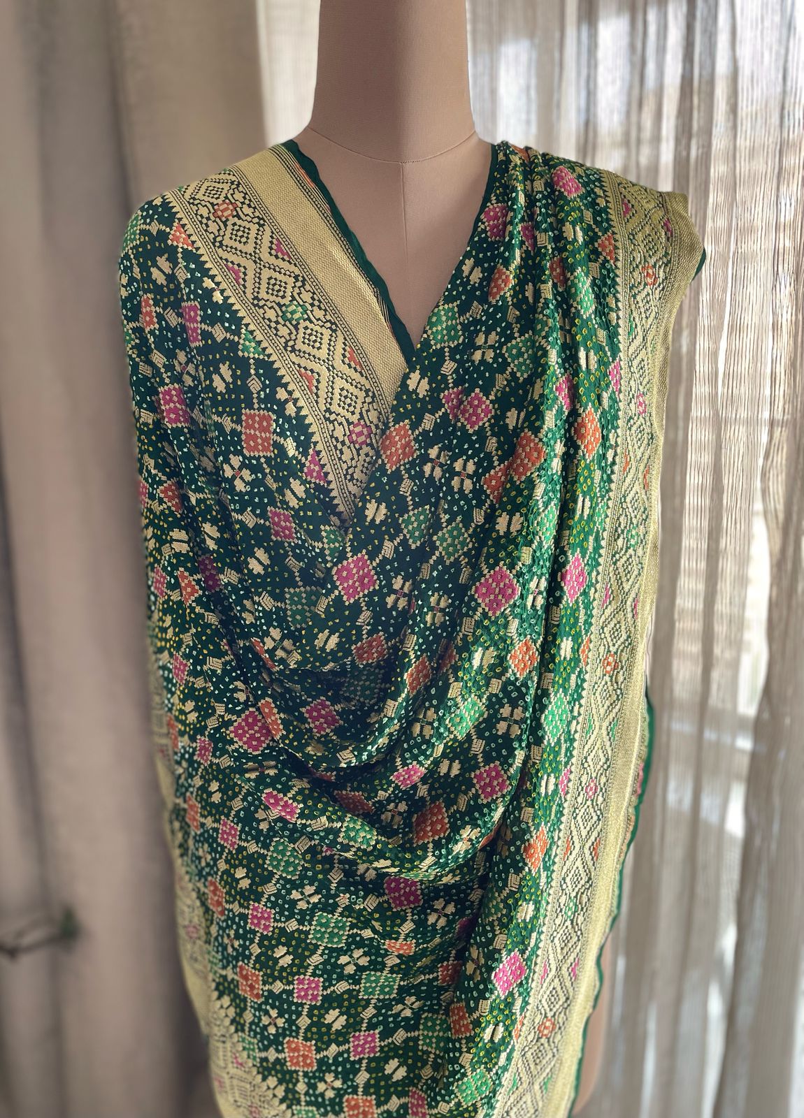 Sukriti - Auspiciousness Meenakari Dupatta