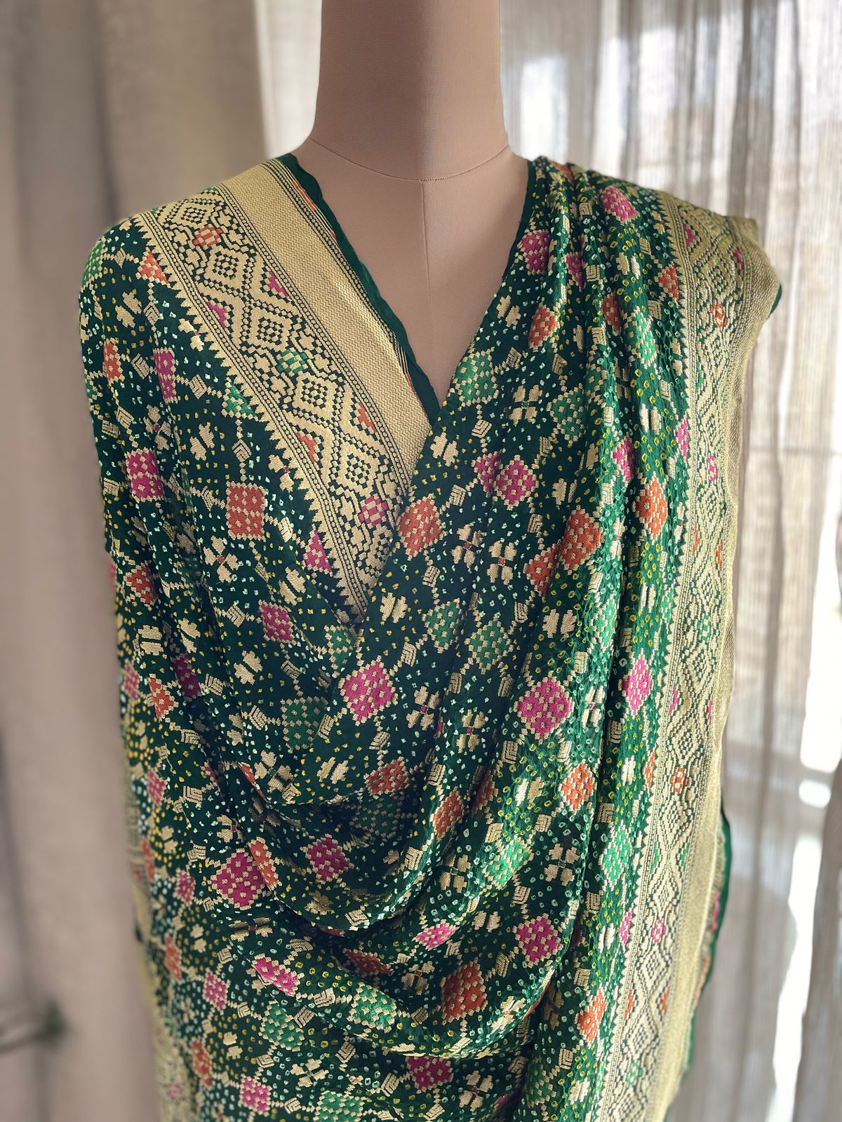 Sukriti - Auspiciousness Meenakari Dupatta