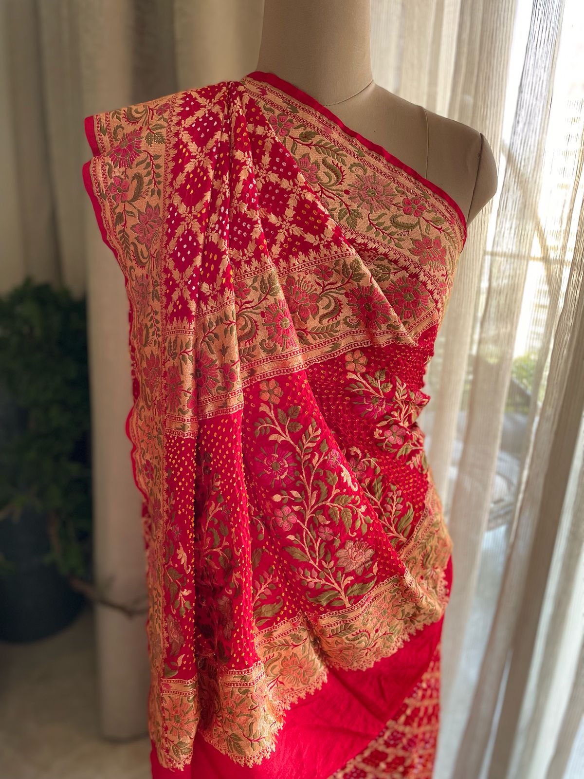 Anisha - One who is Supreme Meenakari Motif Saree