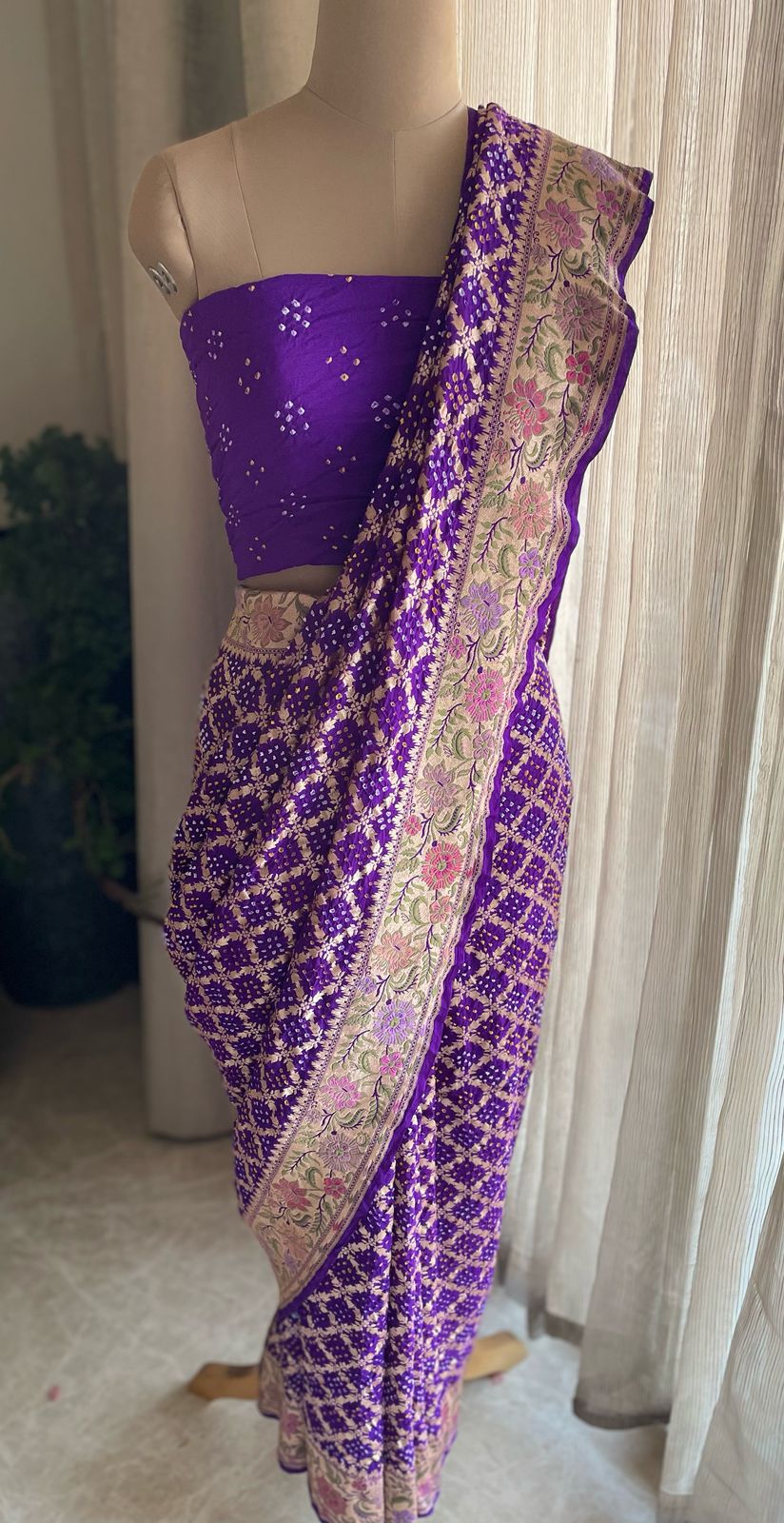 Vandana - Prayers Meenakari Motif Saree