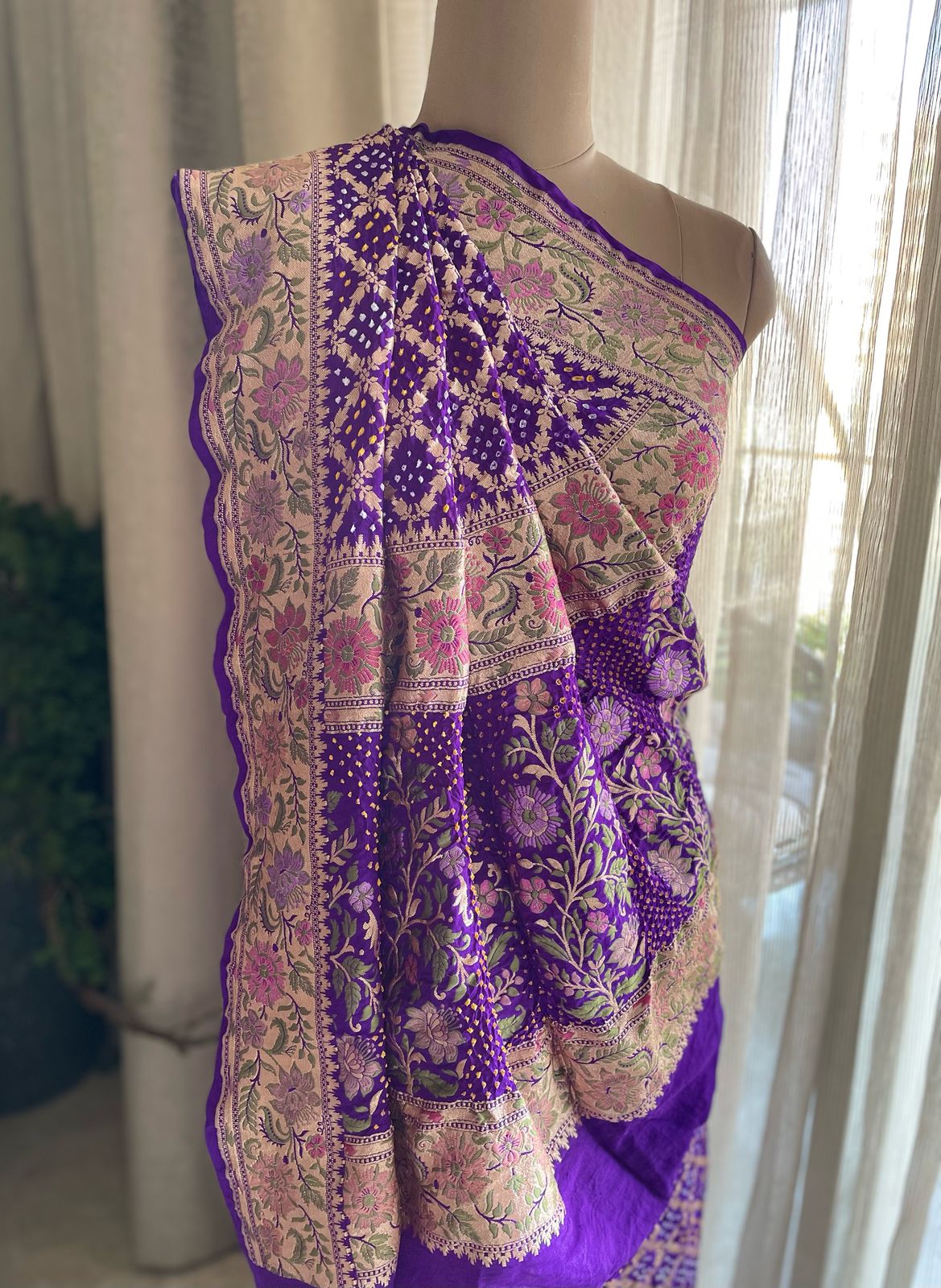 Vandana - Prayers Meenakari Motif Saree