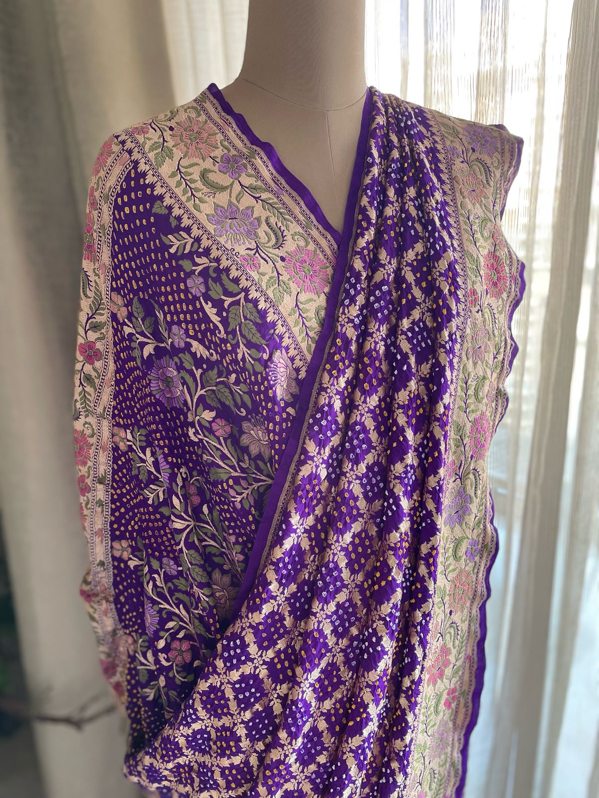 Vandana - Prayers Meenakari Motif Saree