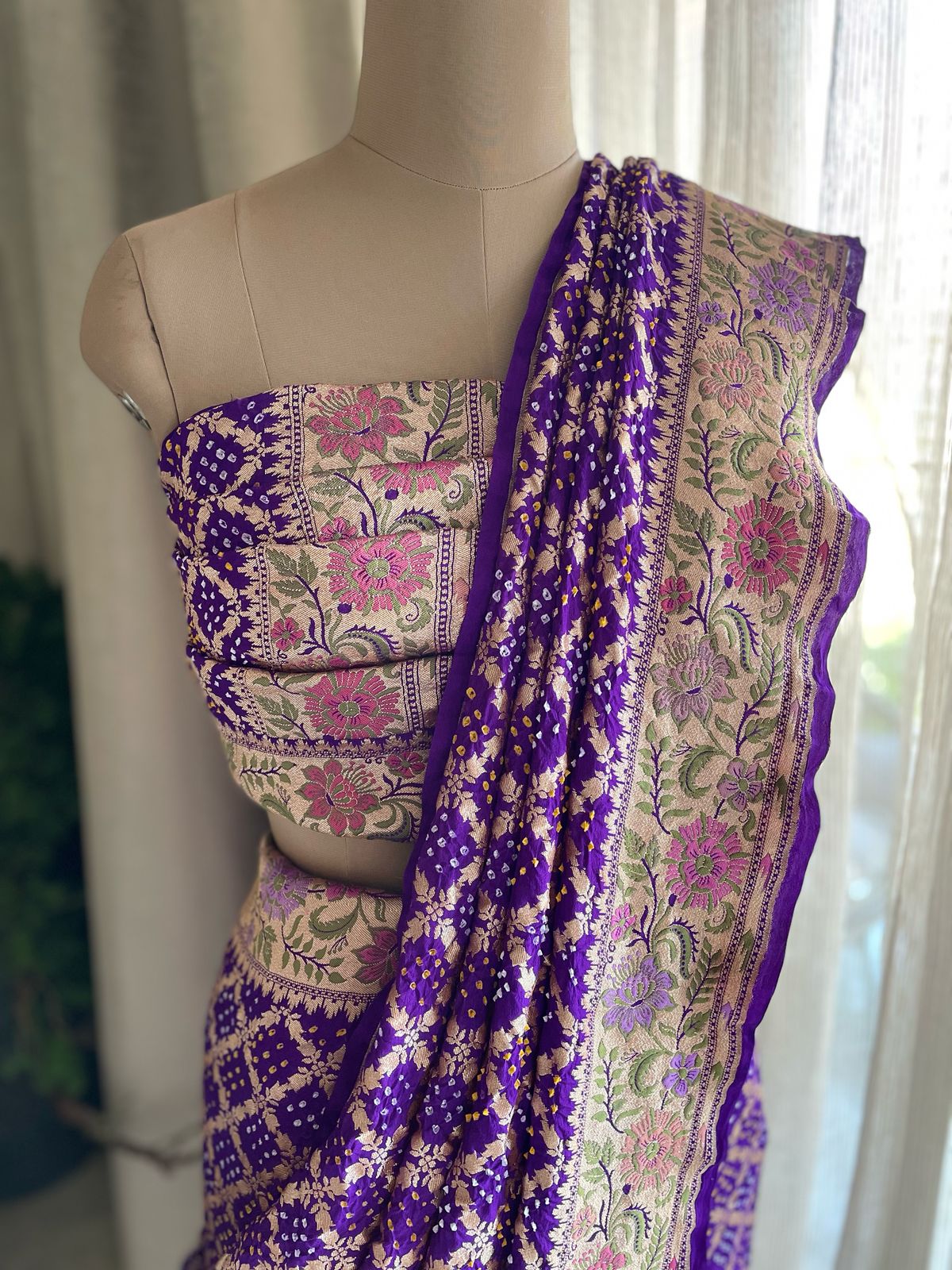 Vandana - Prayers Meenakari Motif Saree