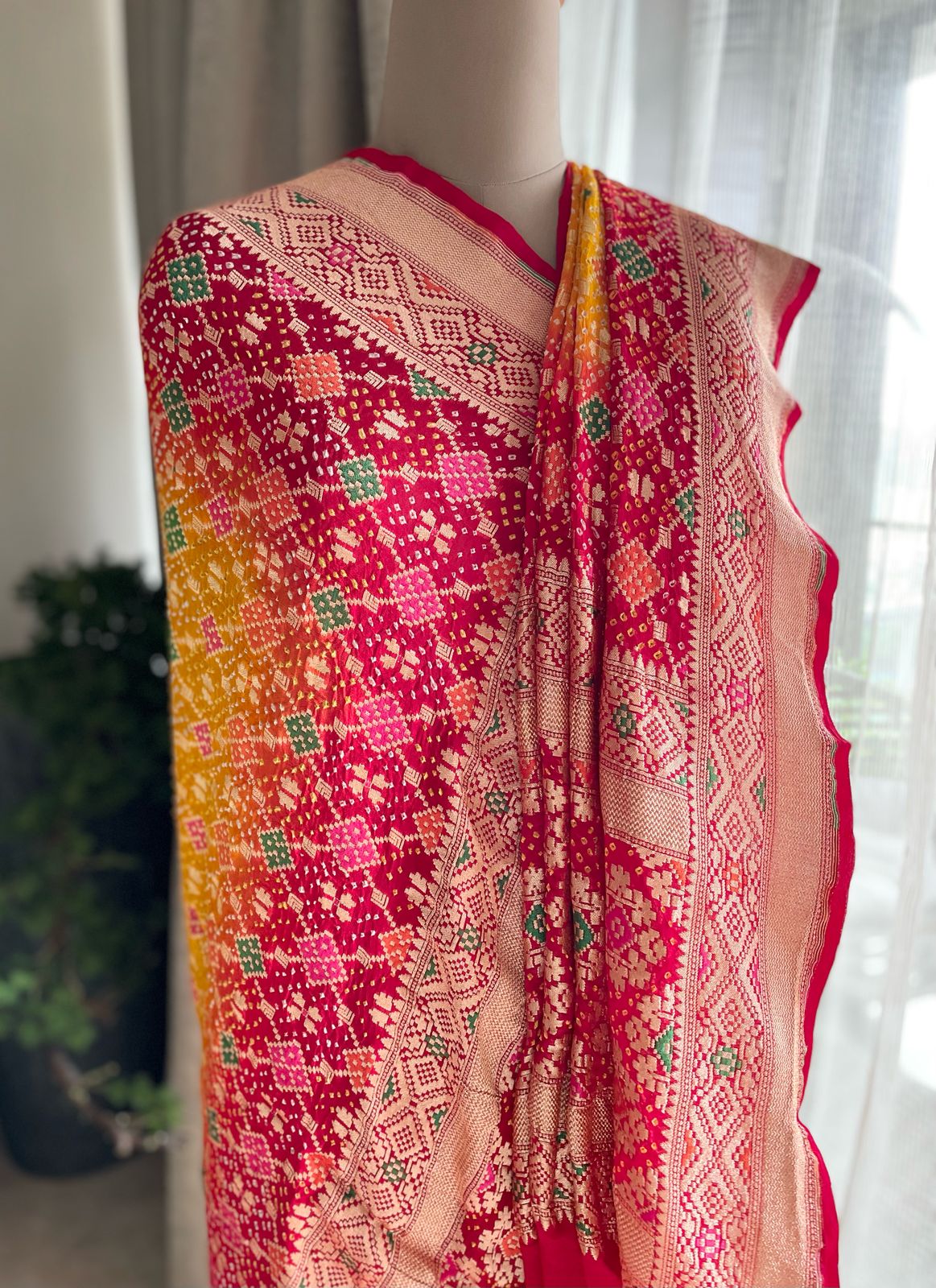 Poorvi - A Classical Melody Meenakari Dupatta