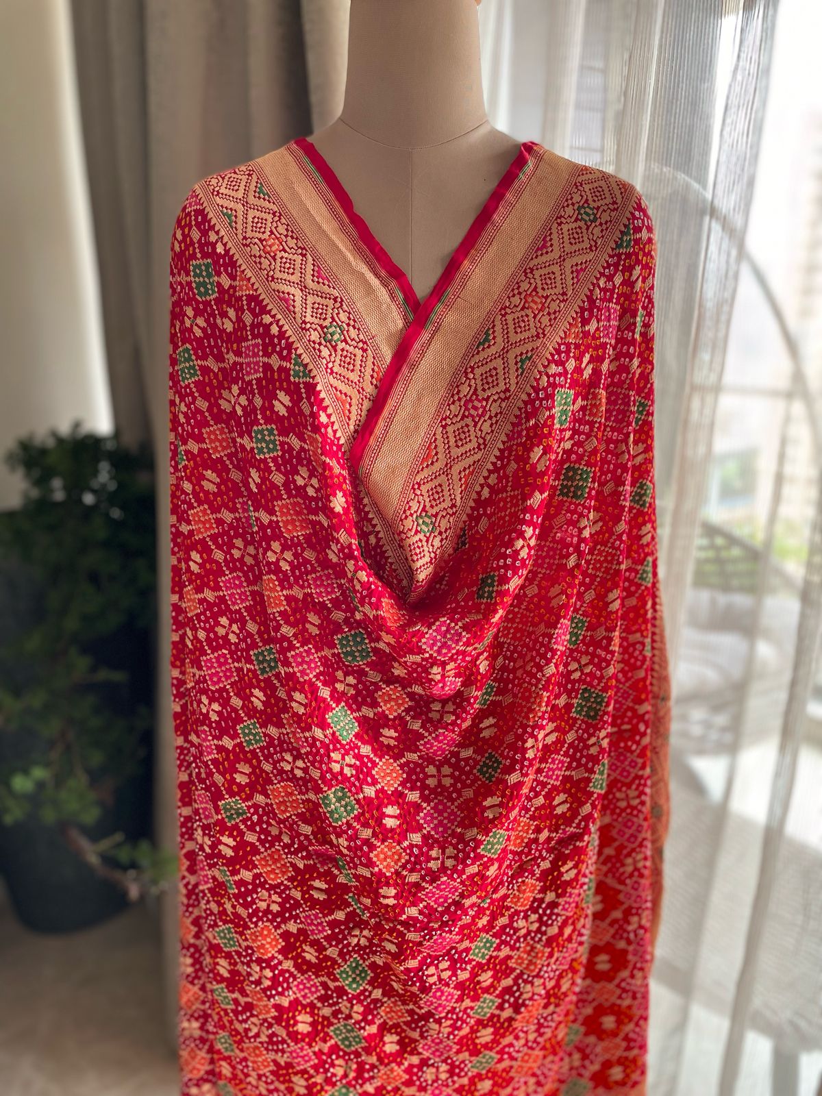 Padmini - Lotus Plant Meenakari Dupatta