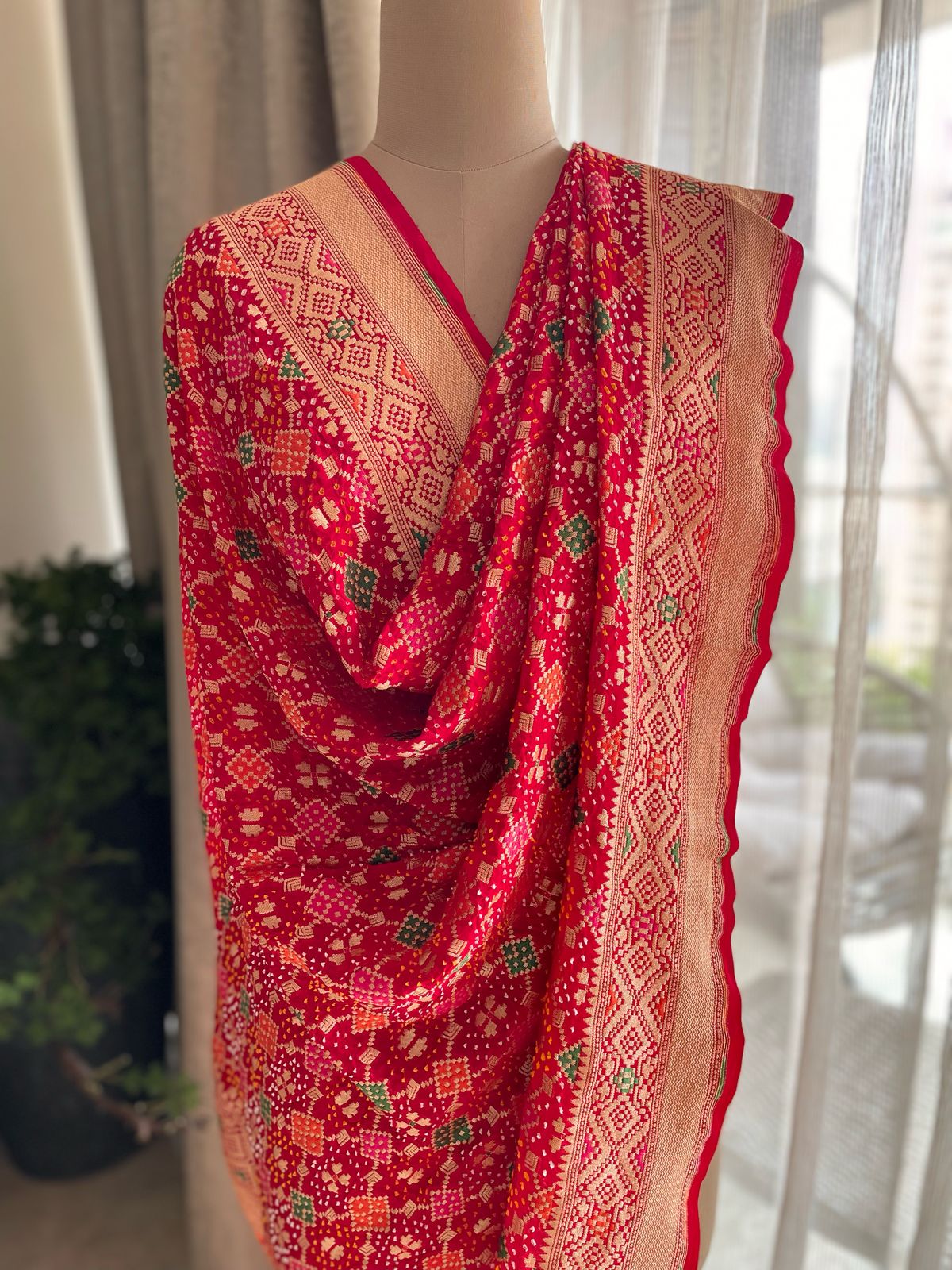 Padmini - Lotus Plant Meenakari Dupatta