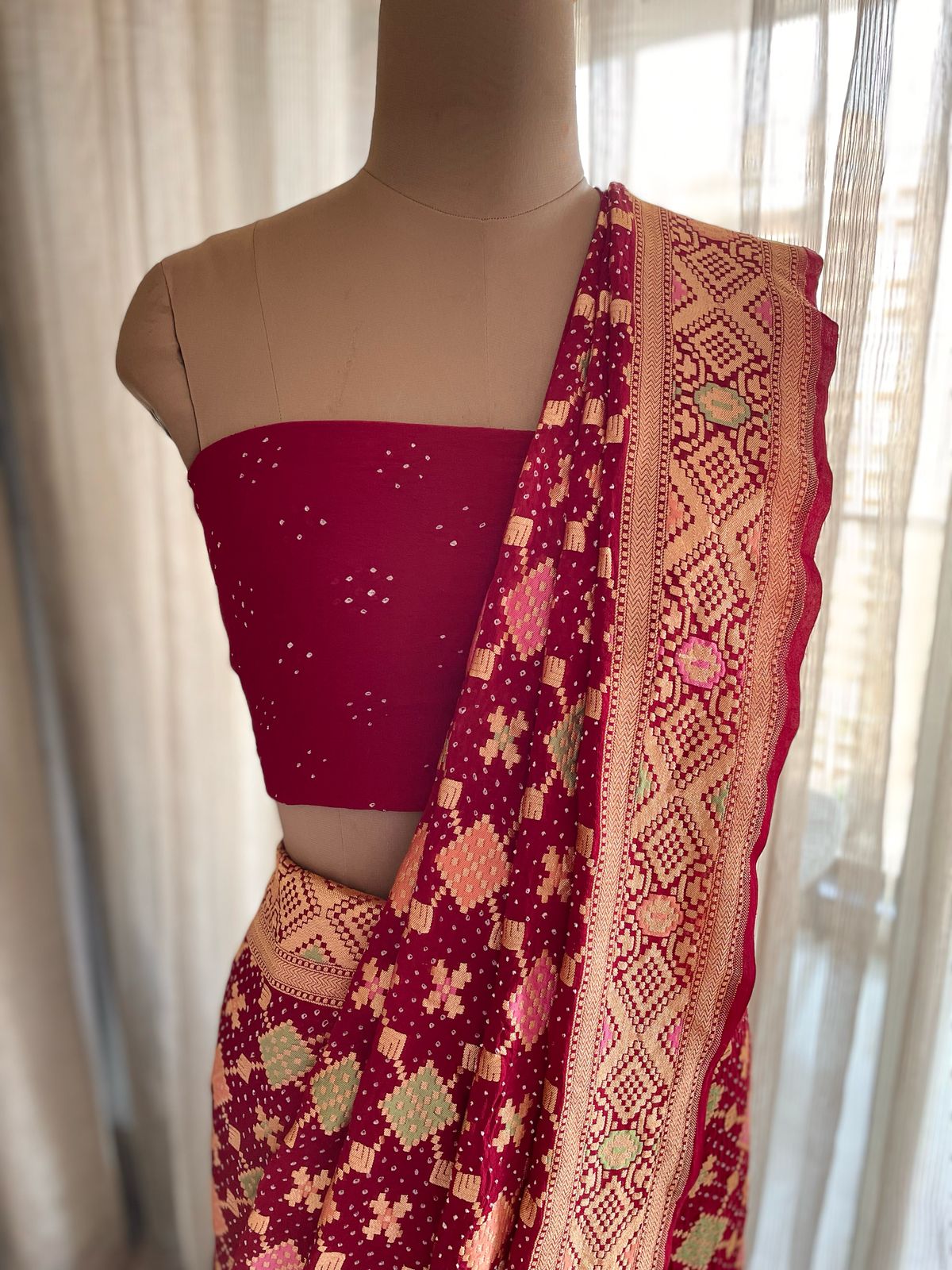 Raina - Beautiful Night Meenakari Saree