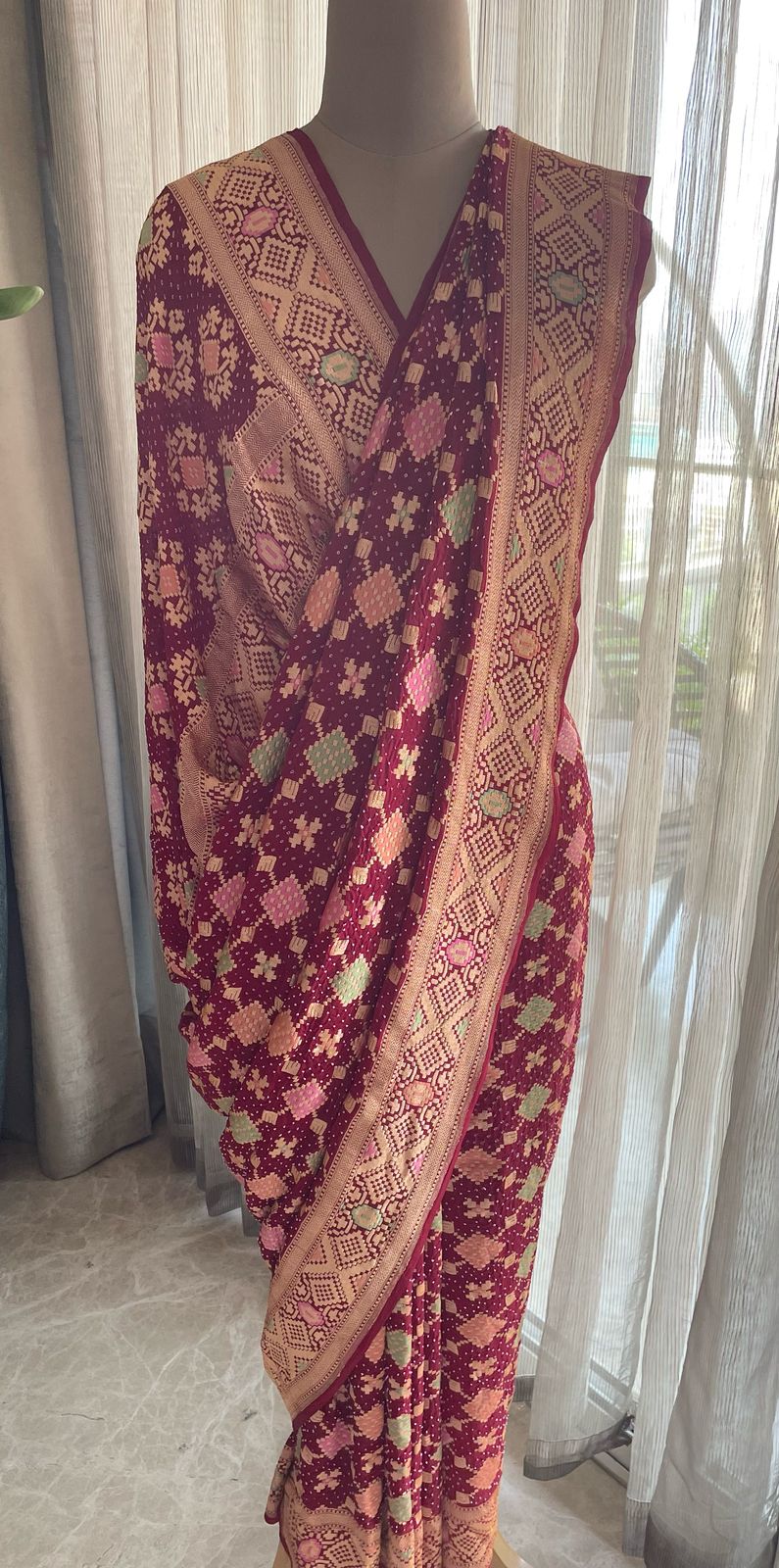 Raina - Beautiful Night Meenakari Saree