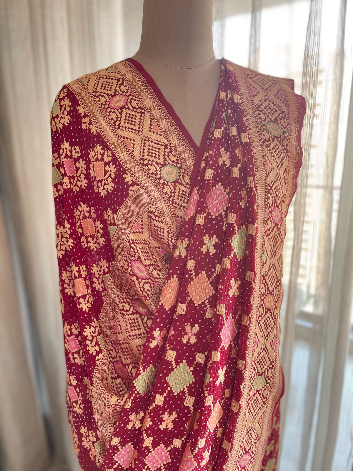 Raina - Beautiful Night Meenakari Saree
