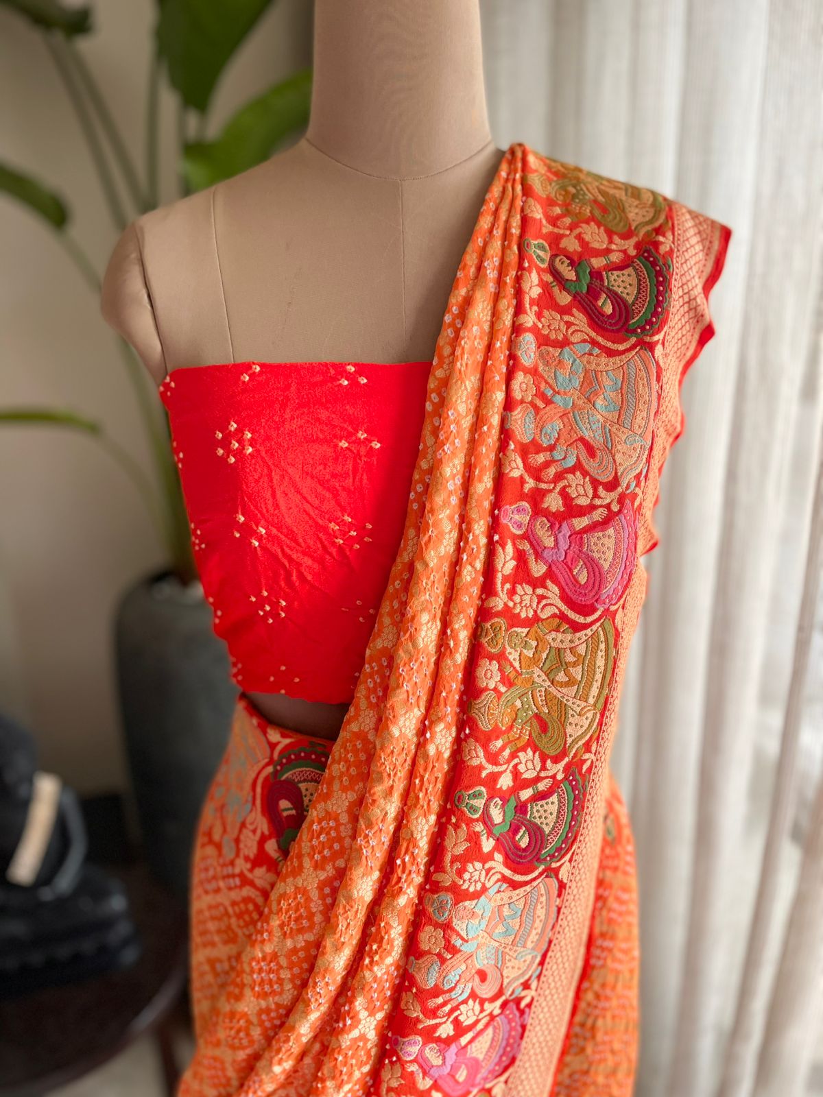 Tamanna - Blissful Wish Meenakari Motif Saree