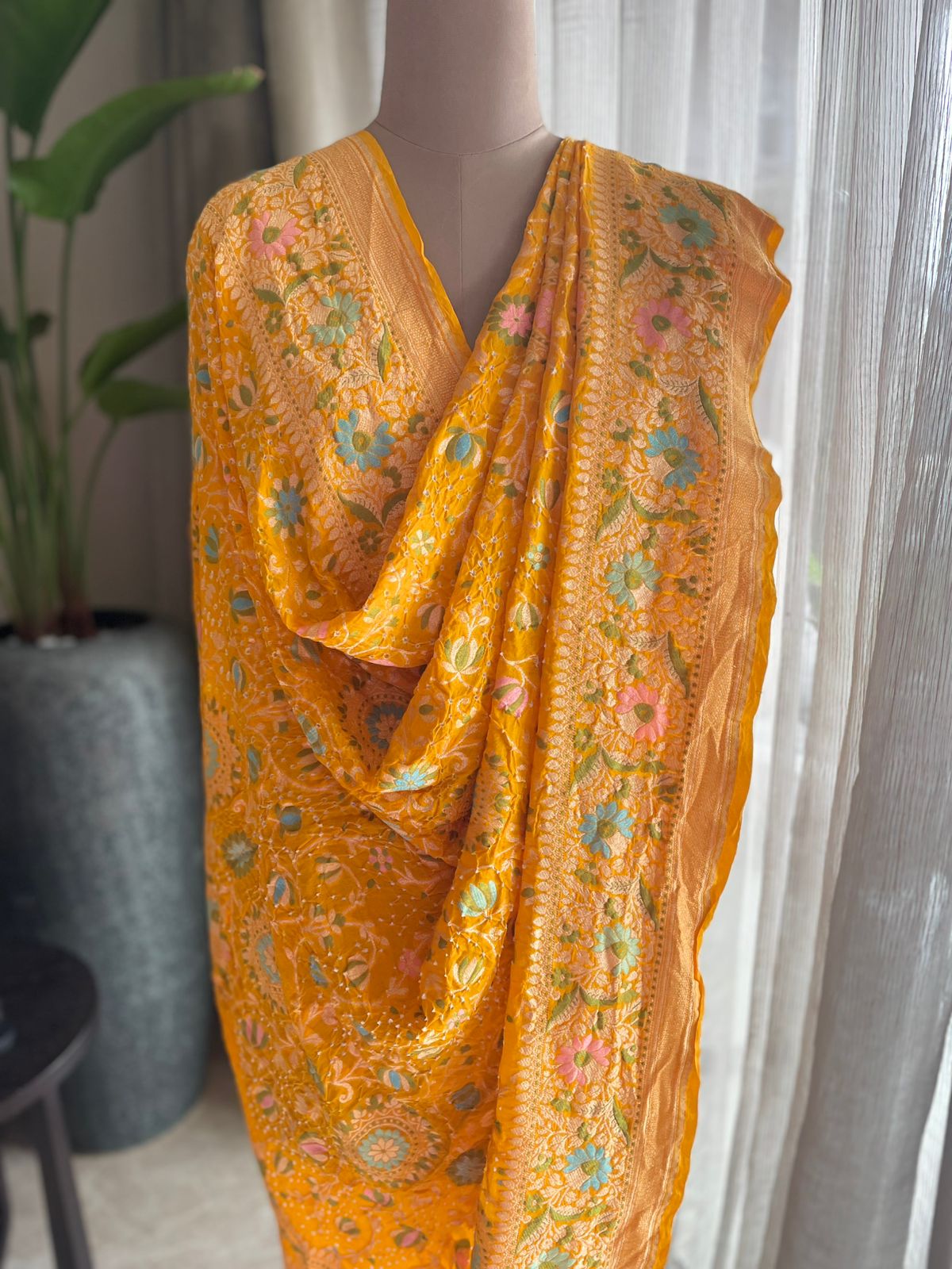 Arunima - Glow of Dawn Meenakari Motif Dupatta