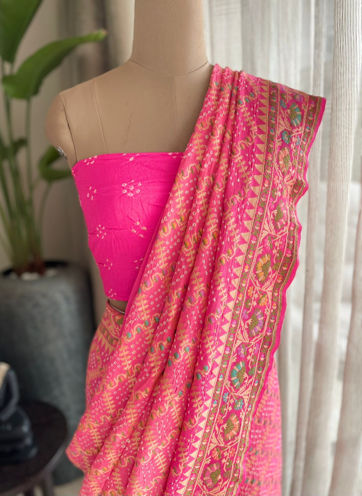 Dhwani - Sounds of Symphony Meenakari Motif Saree