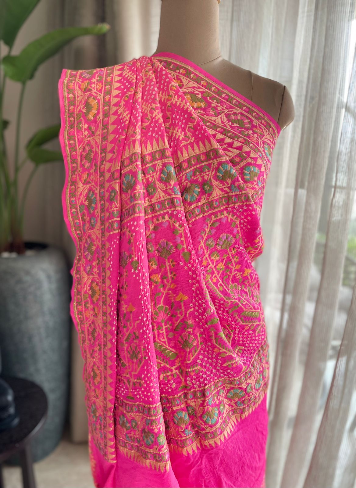 Dhwani - Sounds of Symphony Meenakari Motif Saree