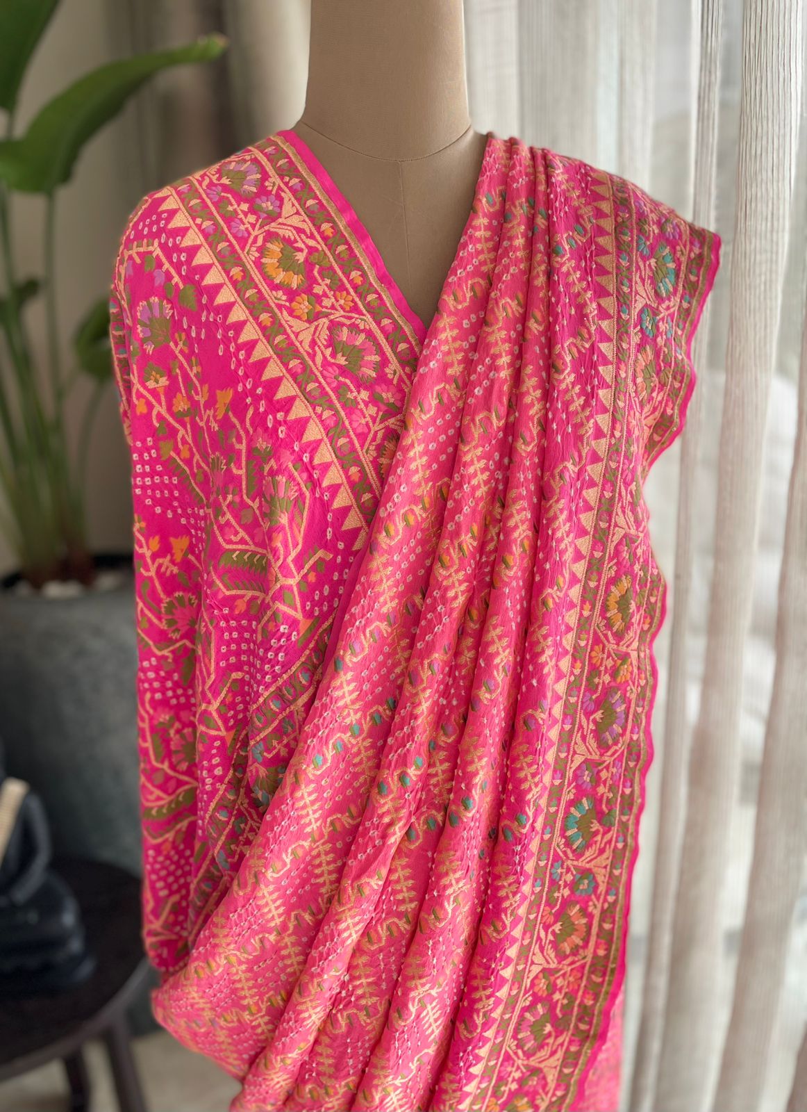 Dhwani - Sounds of Symphony Meenakari Motif Saree