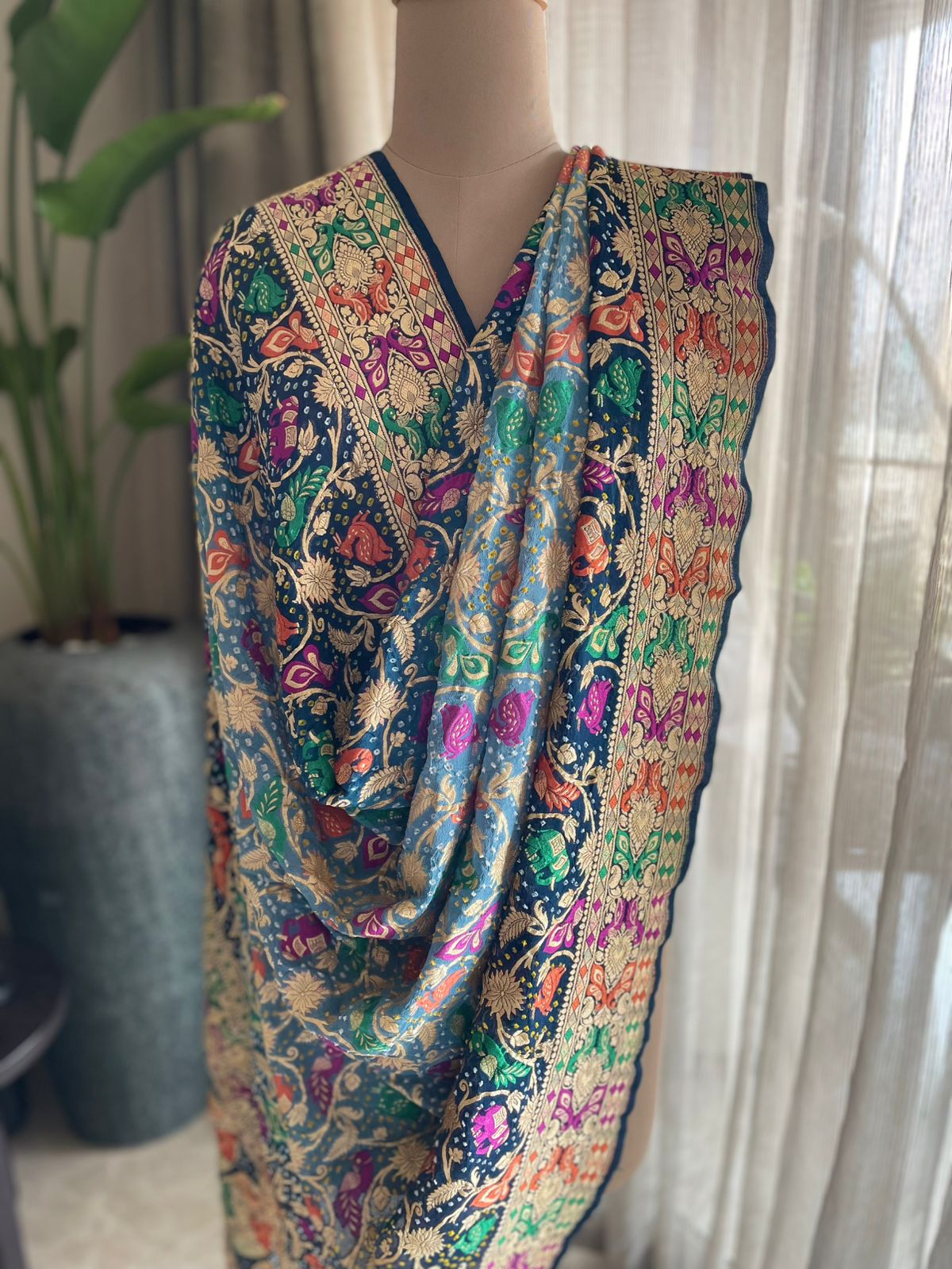 Aalia - The Noble Soul Meenakari Motif Dupatta