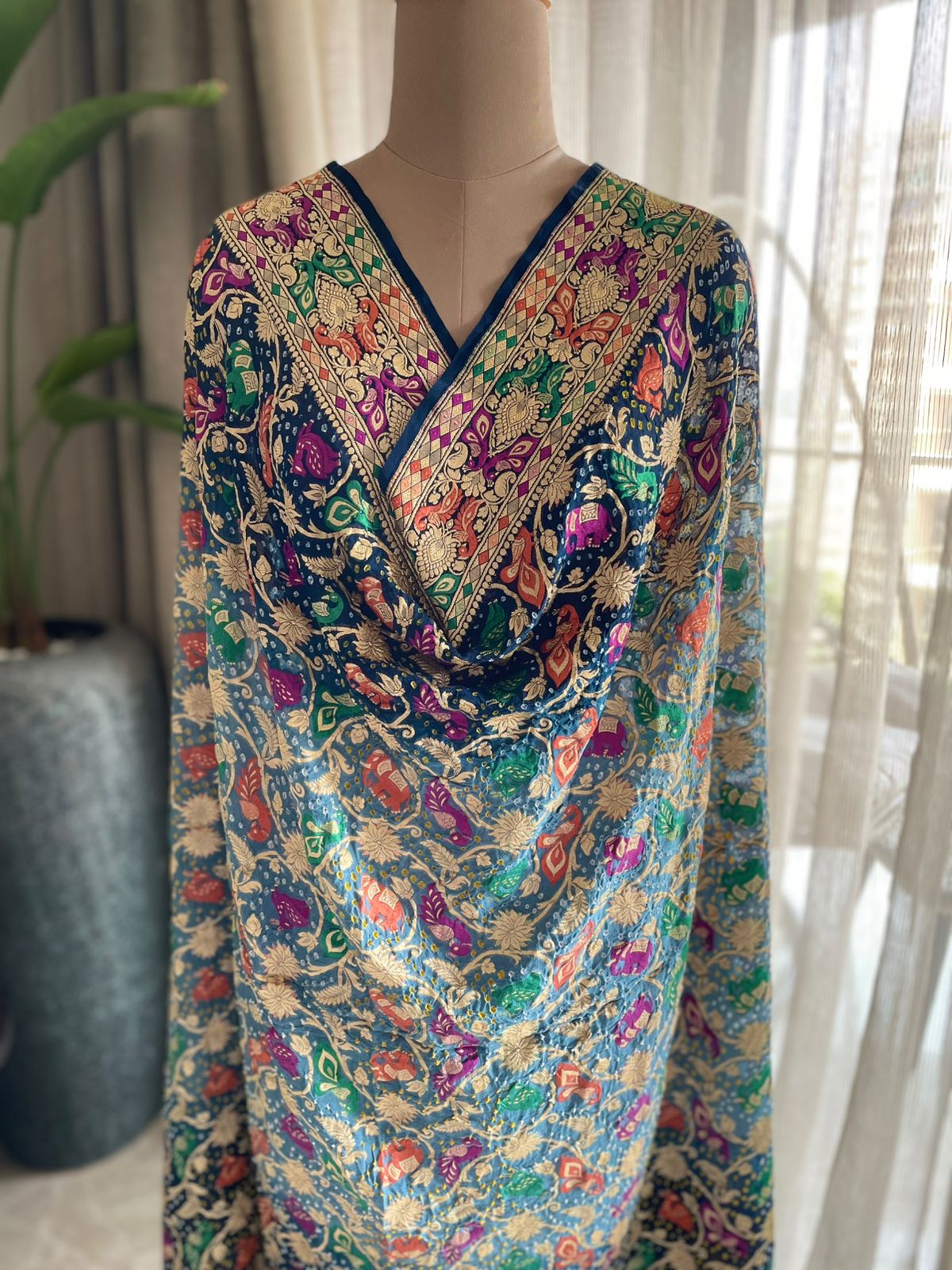 Aalia - The Noble Soul Meenakari Motif Dupatta