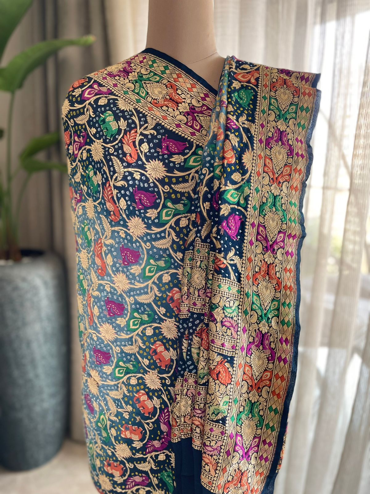 Aalia - The Noble Soul Meenakari Motif Dupatta