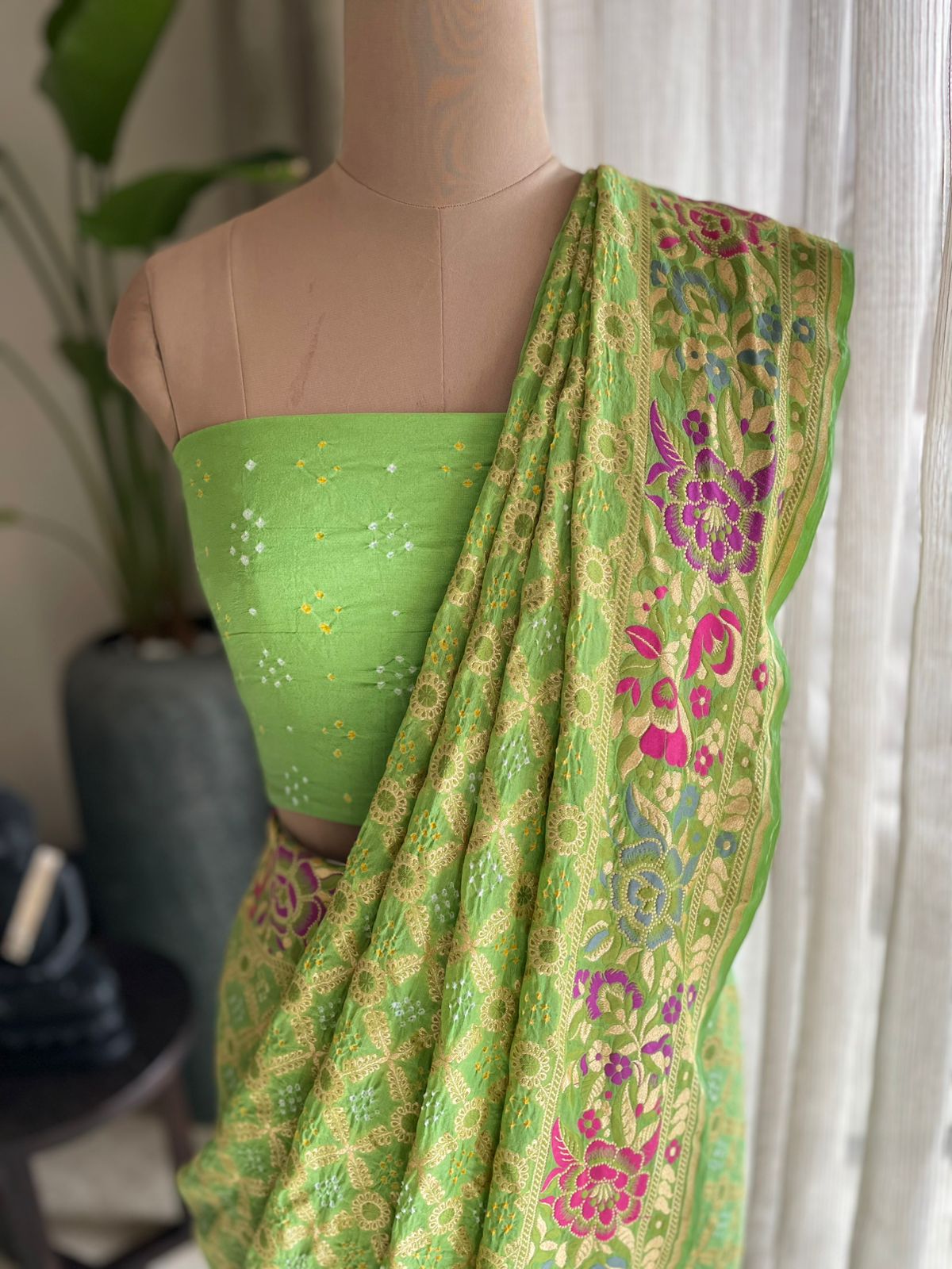 Krisha - The Divine Soul Meenakari Motif Saree
