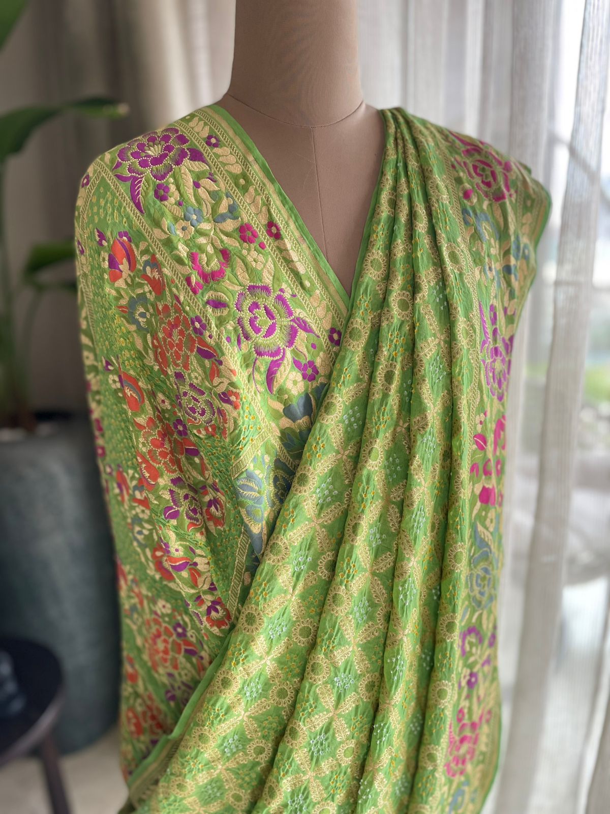 Krisha - The Divine Soul Meenakari Motif Saree